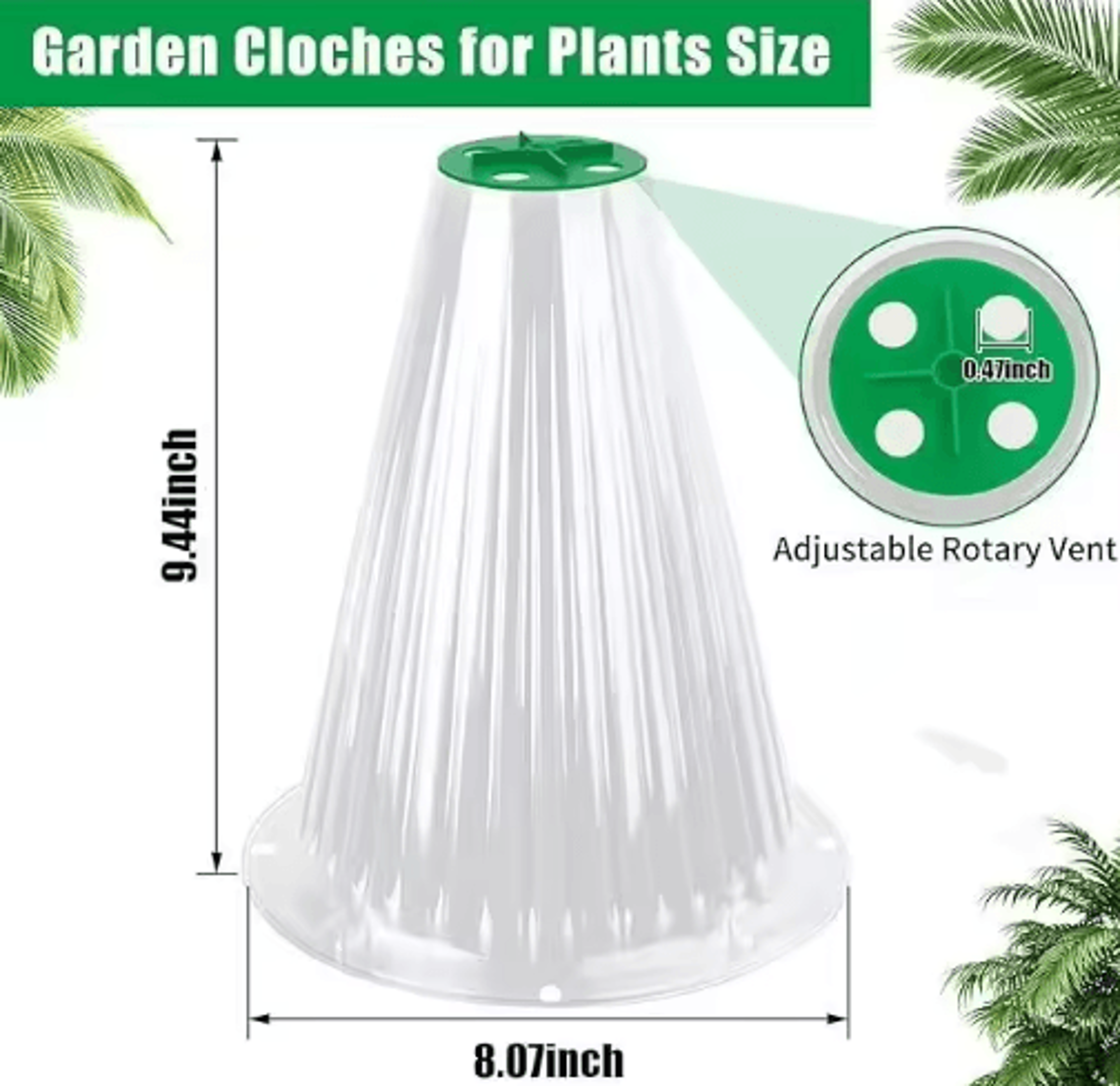510PCS Plant Protective Covers  Seedling  Vegetable Snail Collars 2