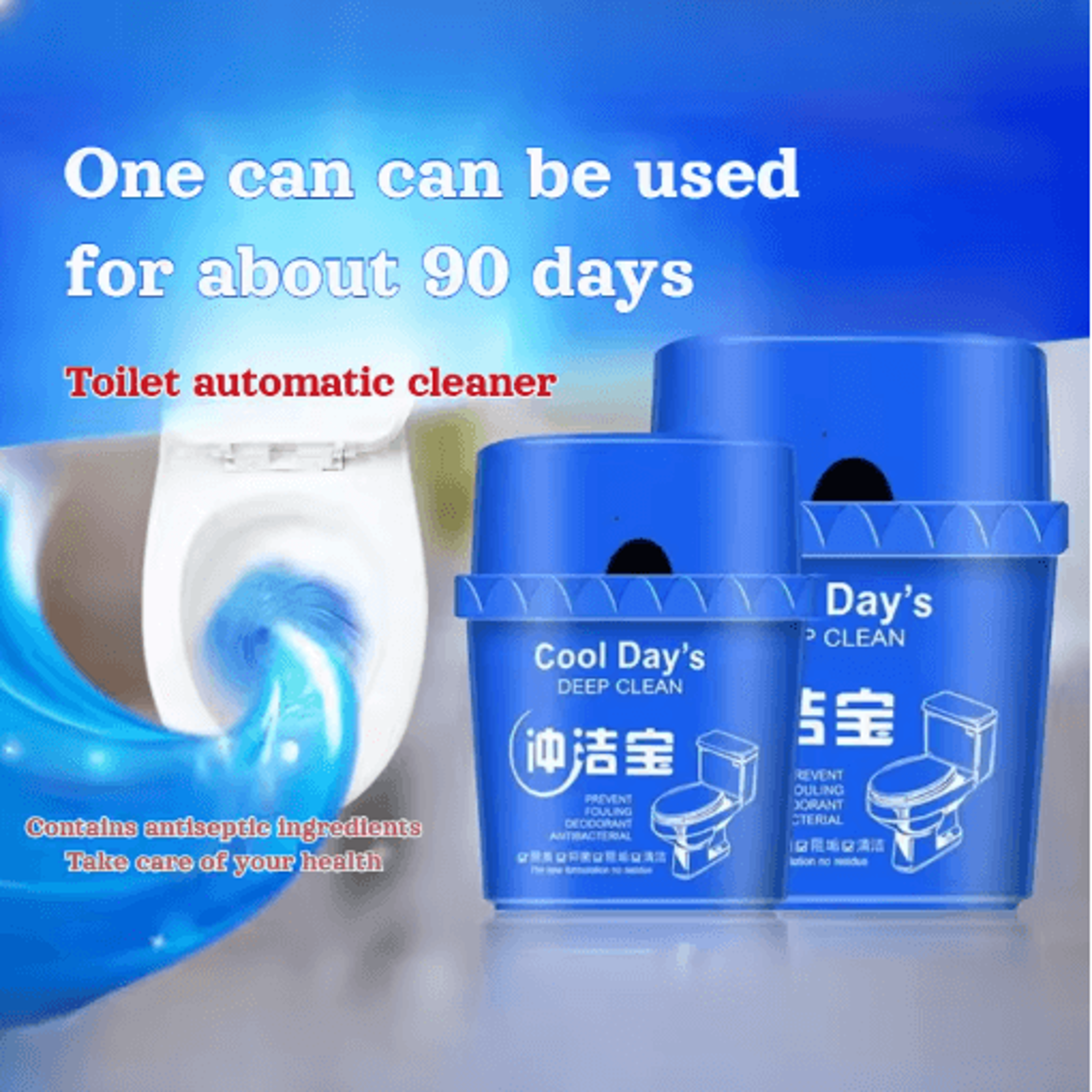 Blue Bubble Toilet Bowl Cleaner For Stain And Odor Removal 6