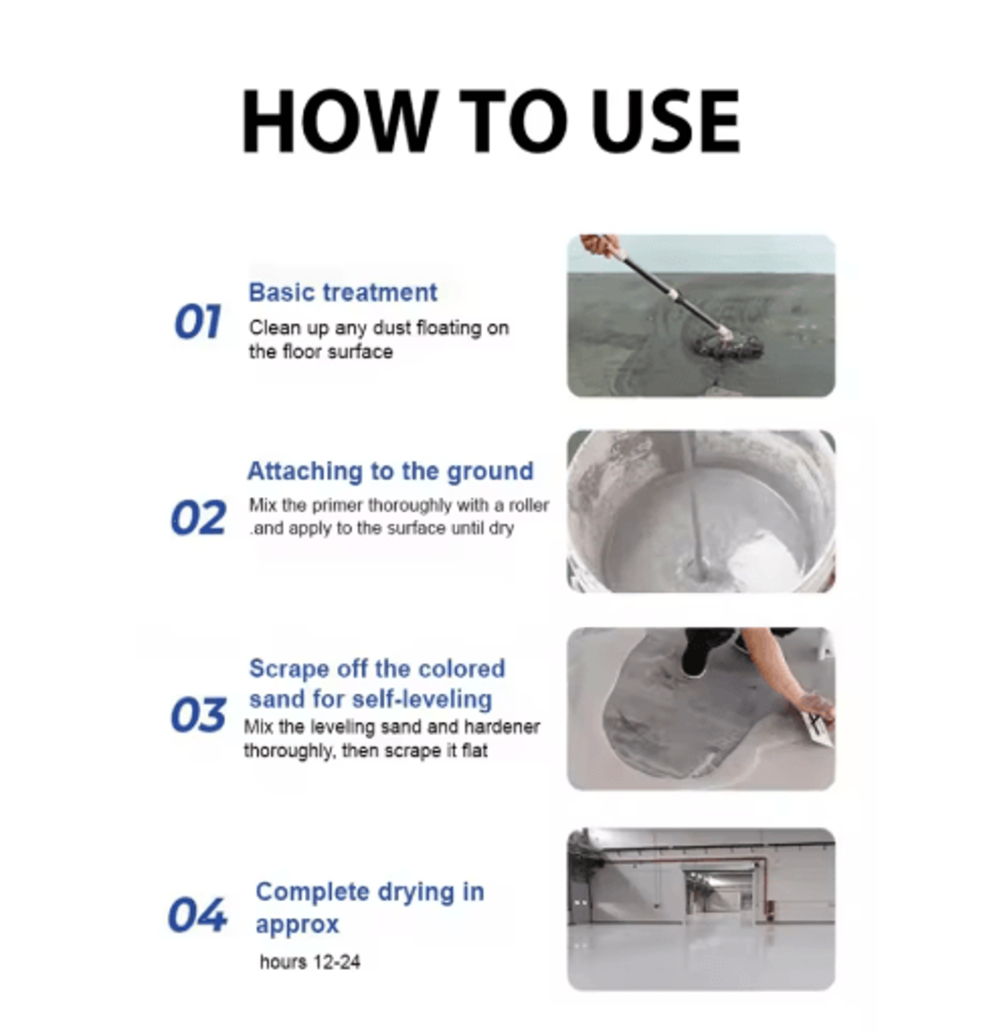 SelfLeveling Epoxy Floor Paint For Concrete And Garage Floors 24