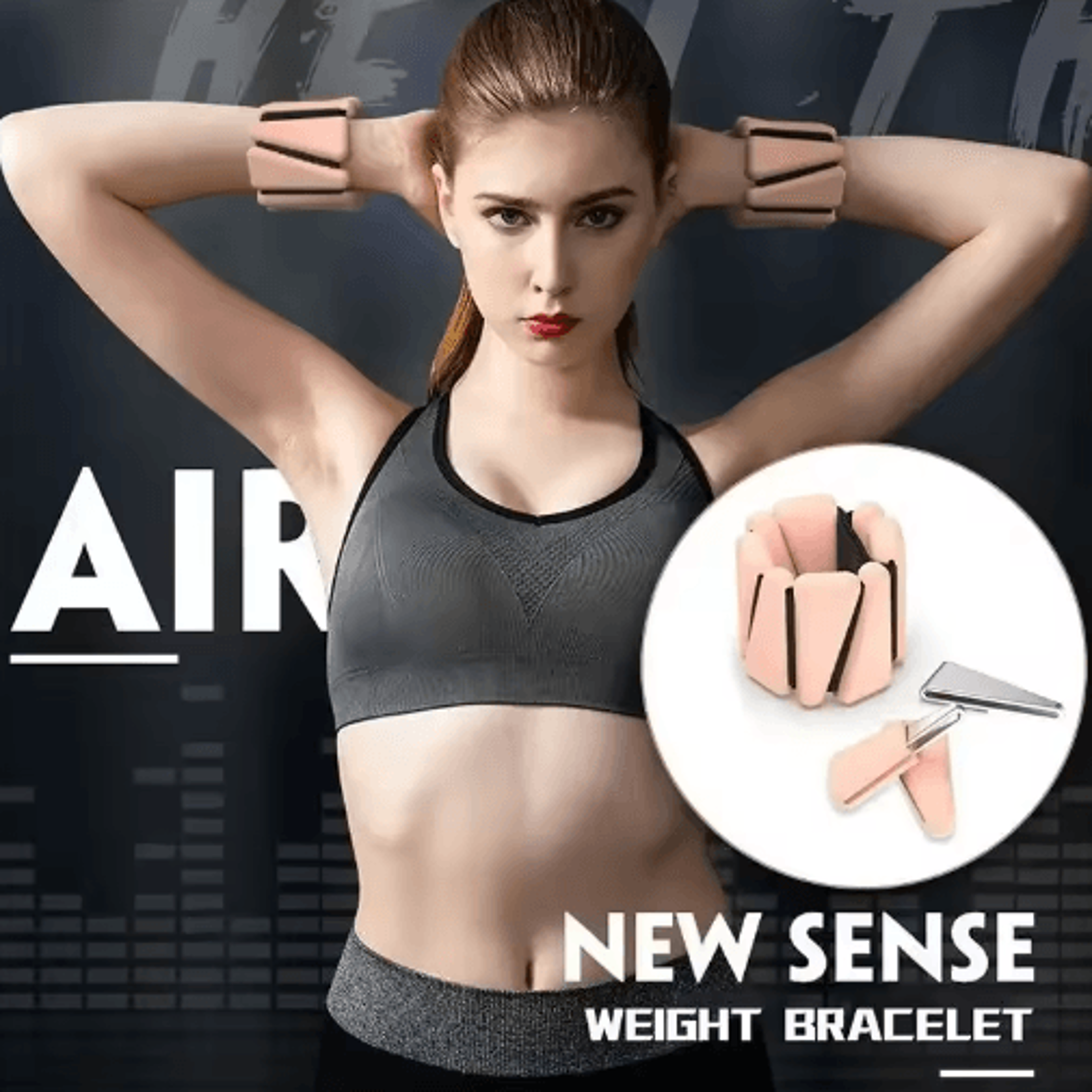 Adjustable Silicone Wrist  Ankle Weights  12 Lb Fitness Bracelets 0