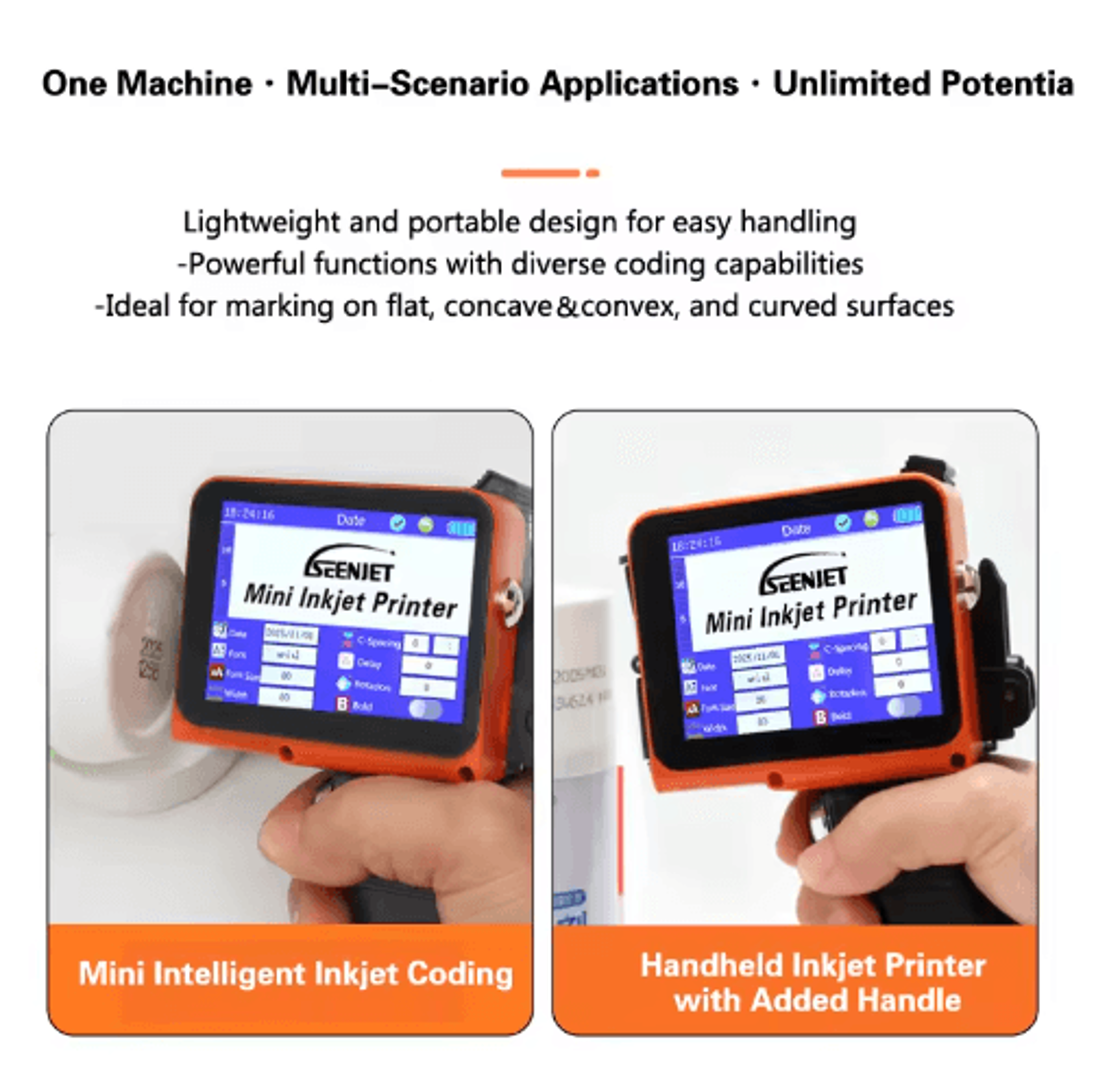 Mini Handheld Inkjet Printer  Portable Expiry Date And QR Code Printing Machine 5