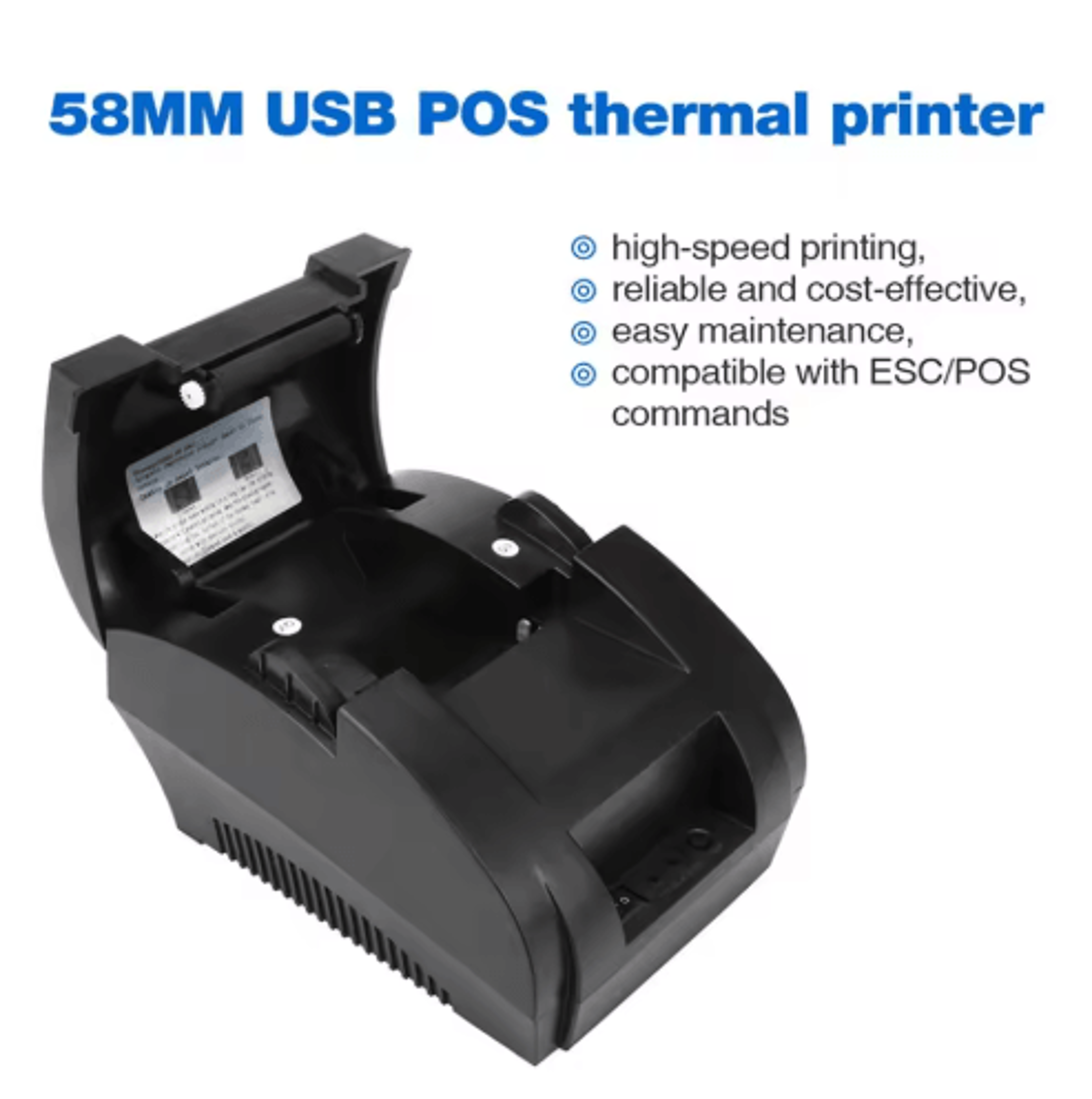 NT5890K 58mm USB Thermal Receipt Printer  Compact POS Printer 10