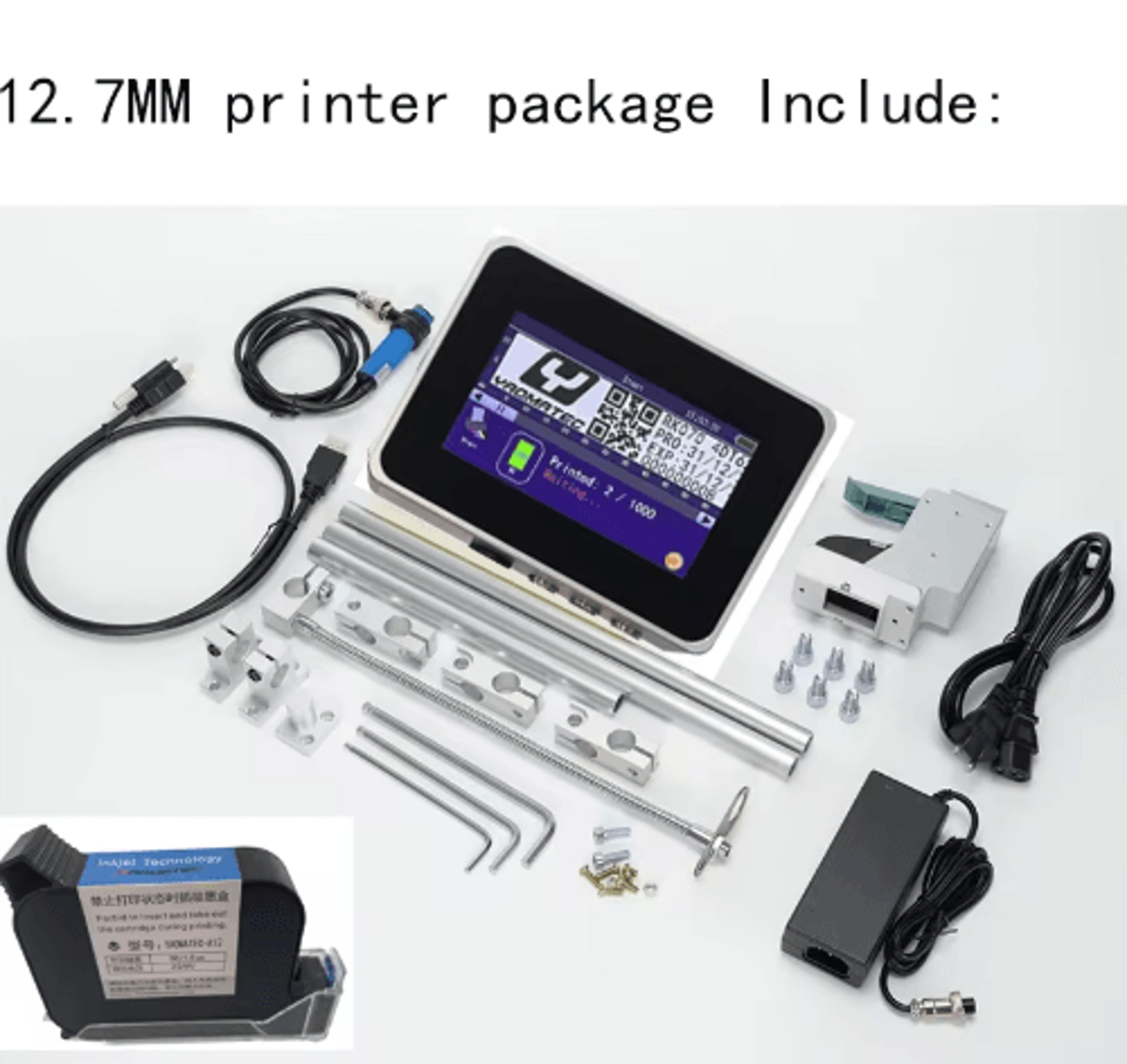 R Automatic TIJ Inkjet Printer  127mm254mm Expiry Date  Batch Coding Machine 8