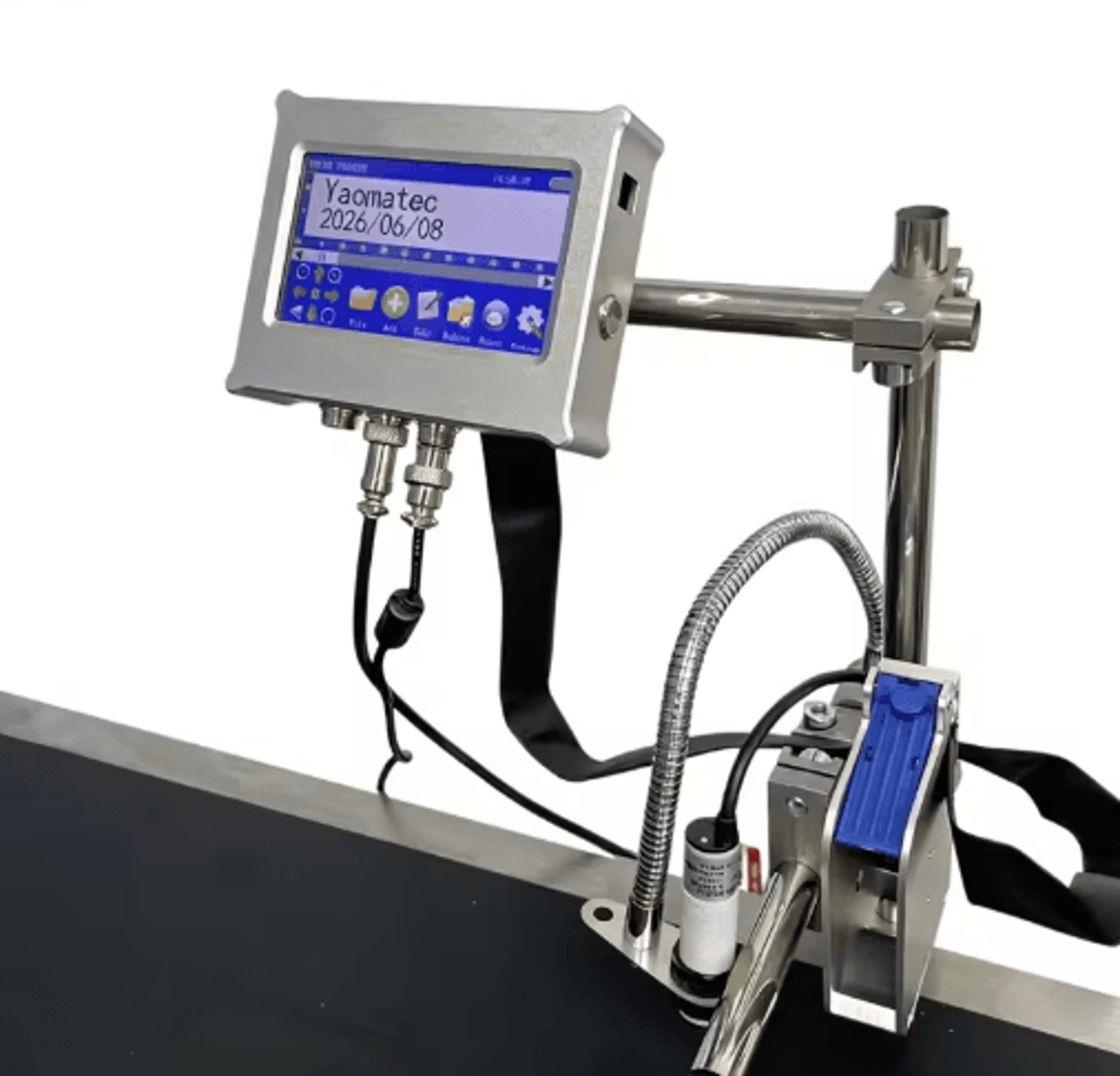 45L 127mm Automatic TIJ Inkjet Printer  28Language Industrial Coding Machine 0