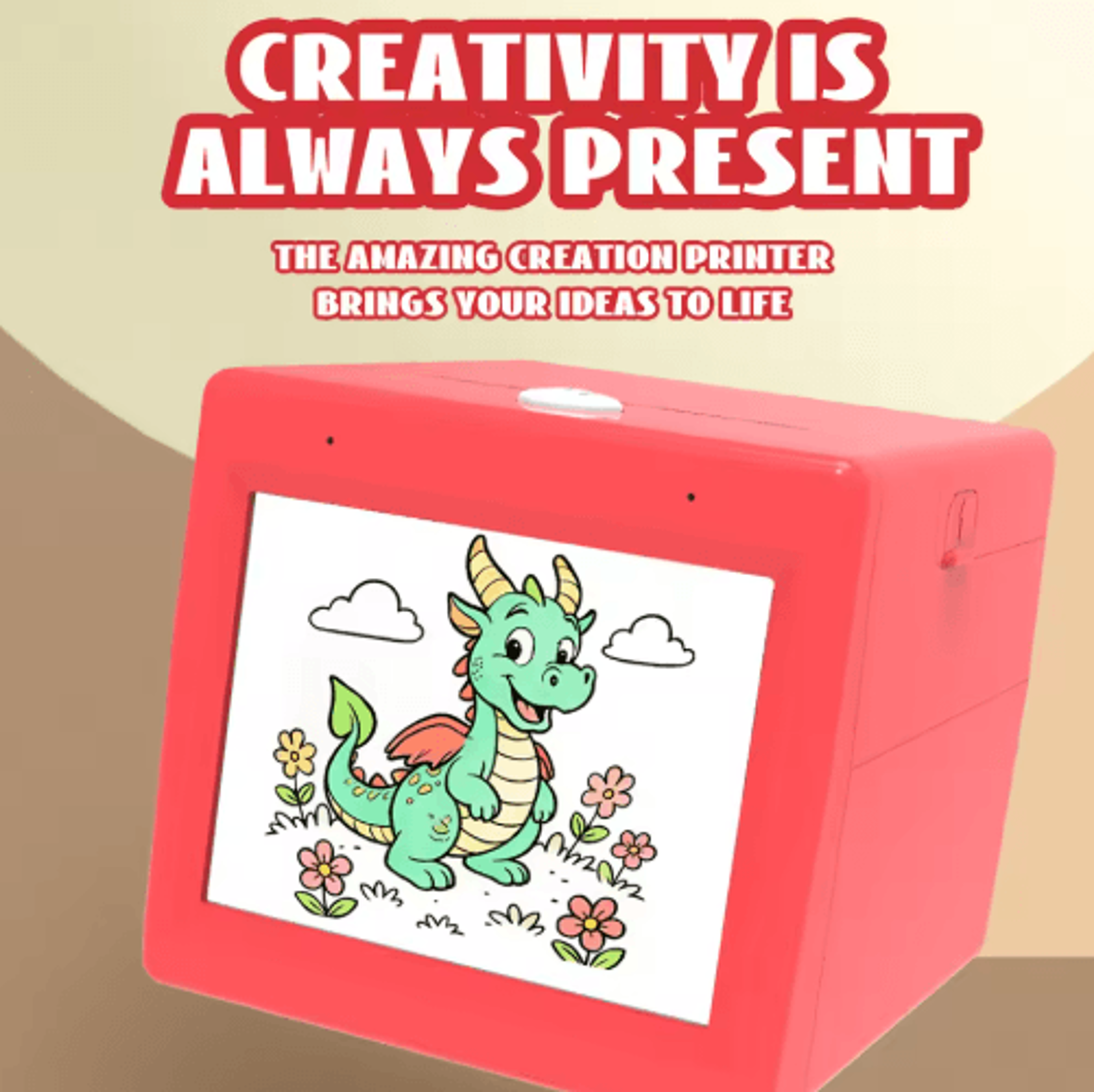 AI Magic Box Portable Thermal Printer  VoiceControlled WiFi Drawing Printer For Kids 12