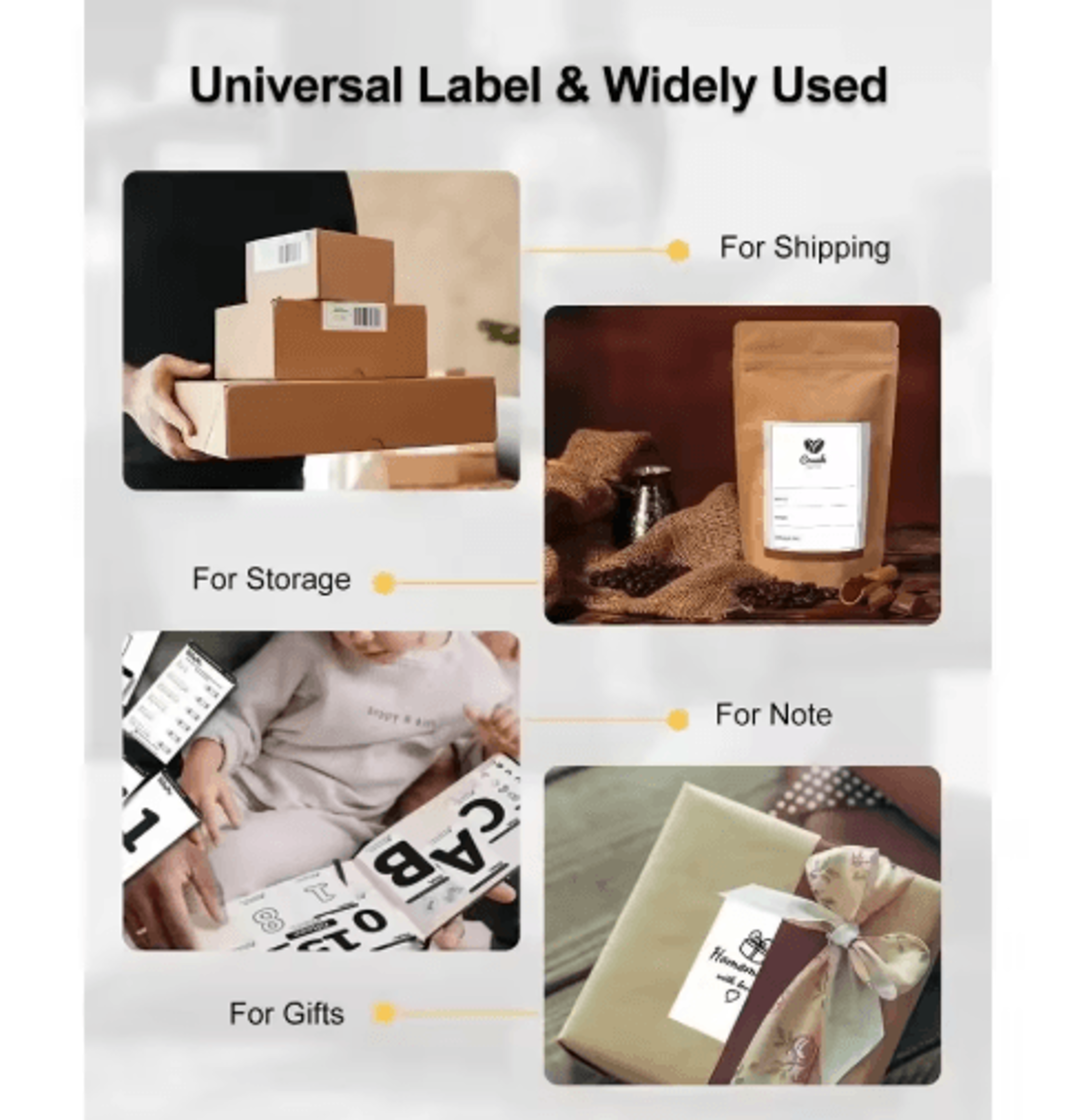 100x150mm Thermal Shipping Label Stickers  Adhesive Label Roll For PM241BTD520246S Printers 7