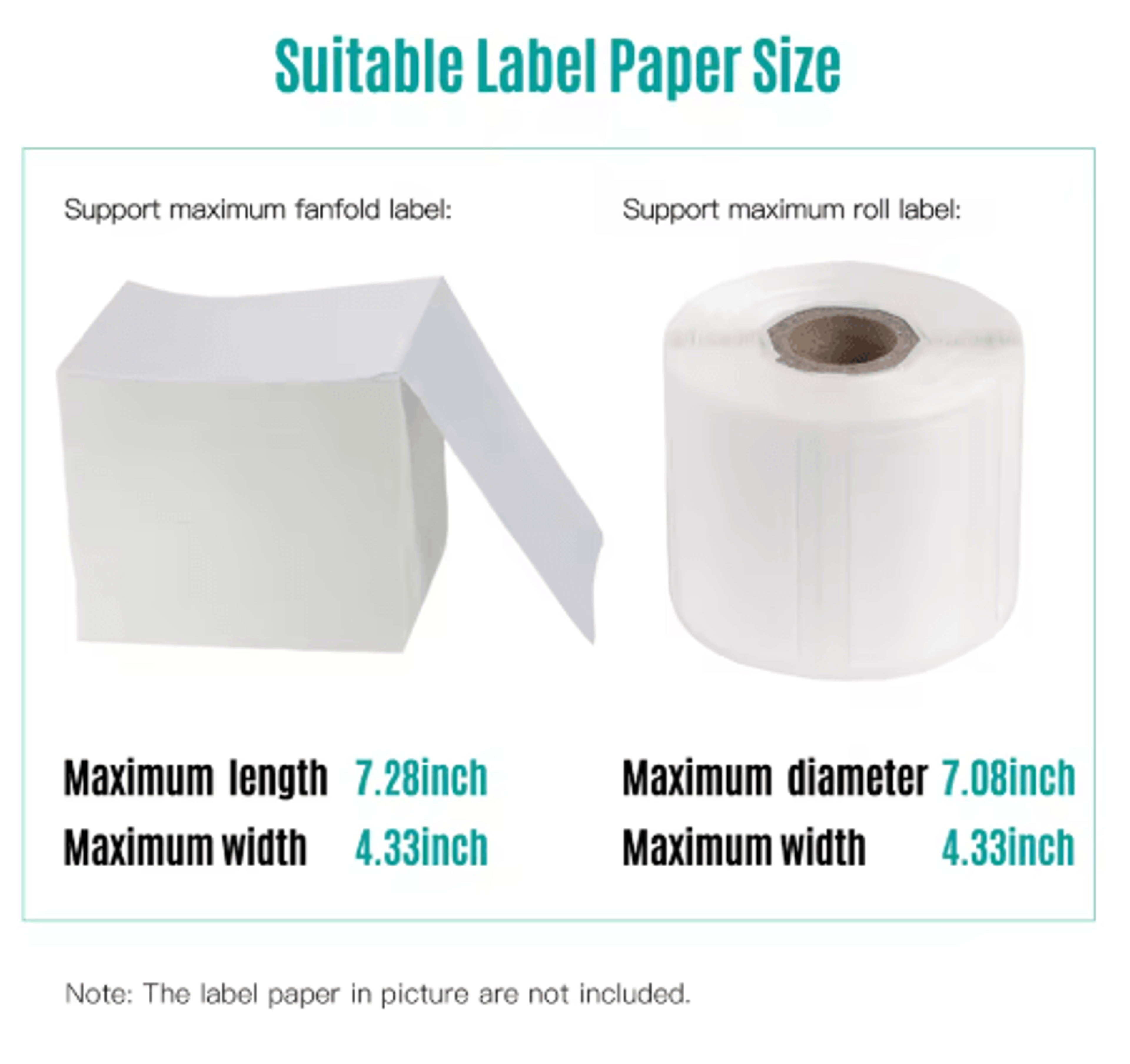 2in1 Shipping Label Holder  Desktop Dispenser For 4x6 Thermal Label Rolls  Fanfold Labels 3