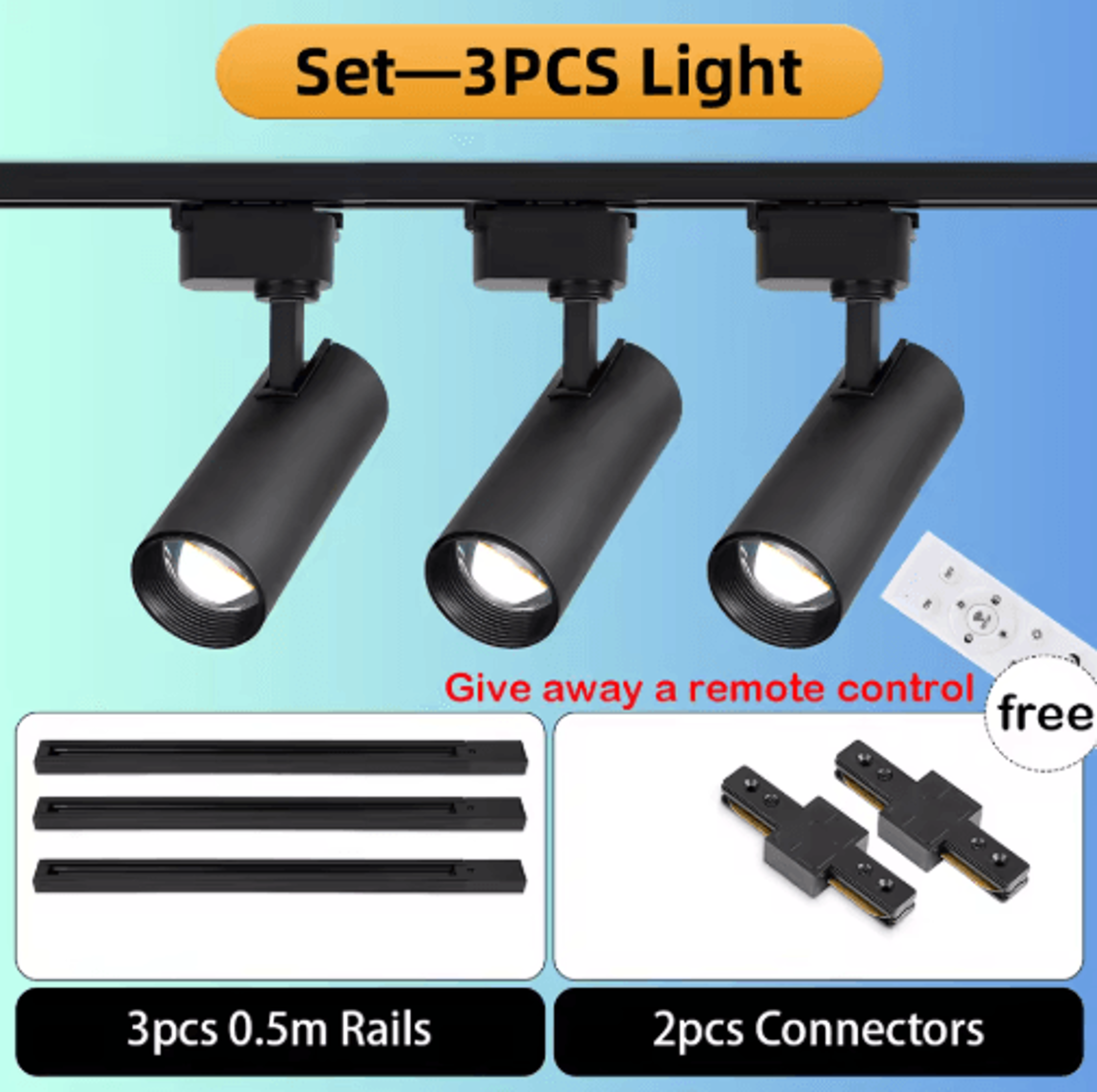 20W Dimmable LED Track Light  Adjustable Rail Spotlight For Home  Shop 3