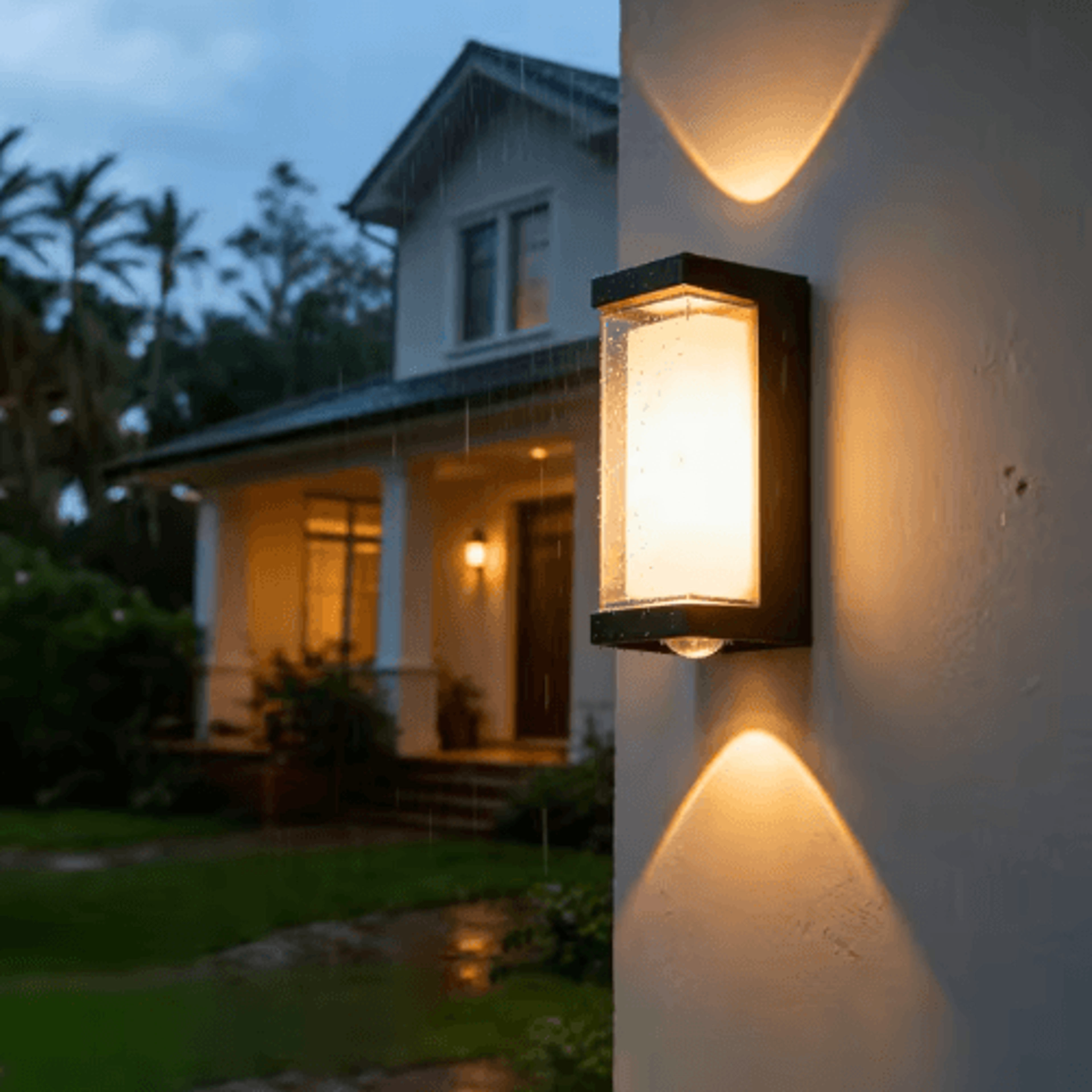 12W Waterproof LED Wall Lamp  IP65 Warm White Outdoor Wall Sconce 0