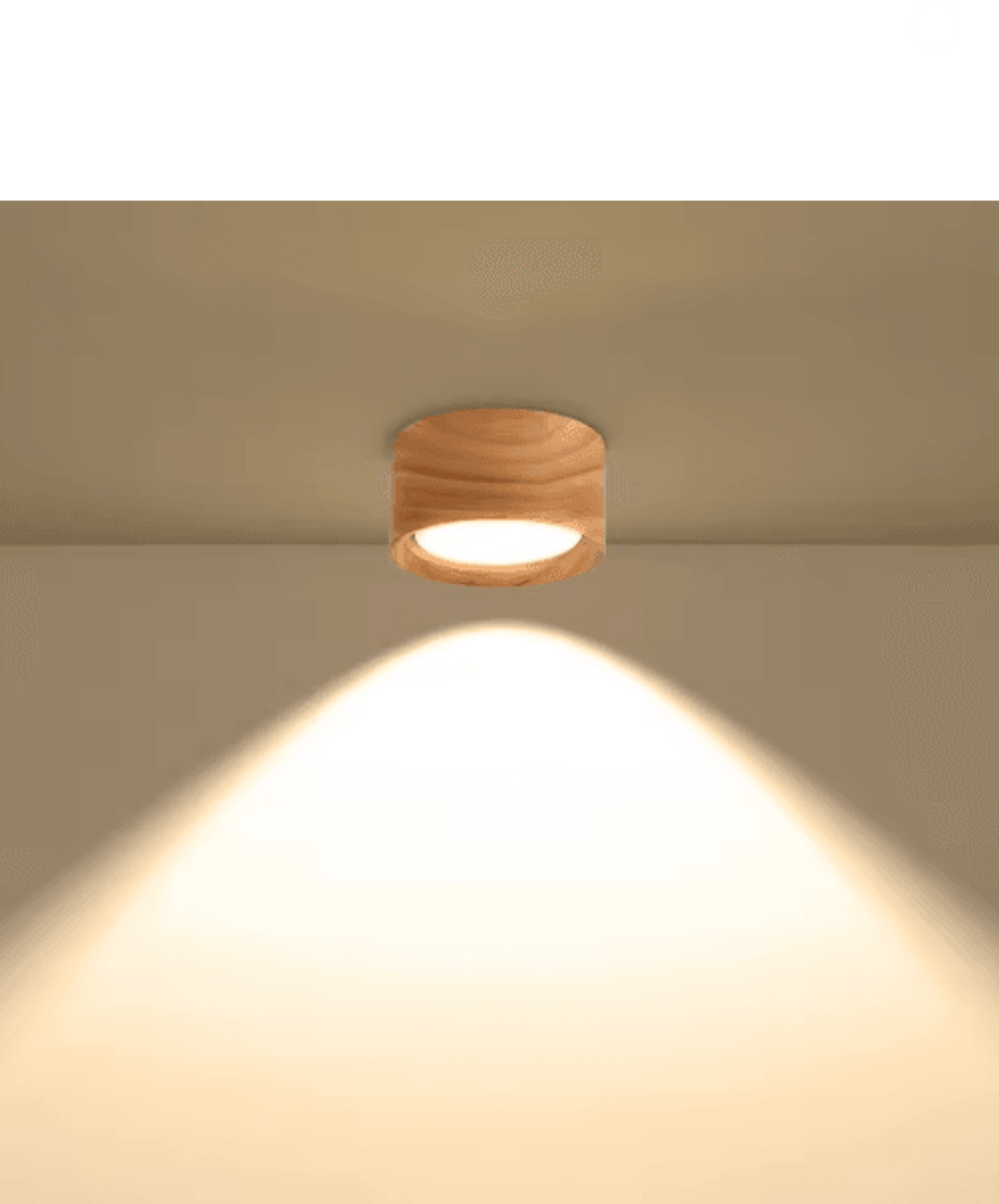 GX53 Wooden LED Ceiling Downlight  220V Modern Indoor Lamp For Home 0