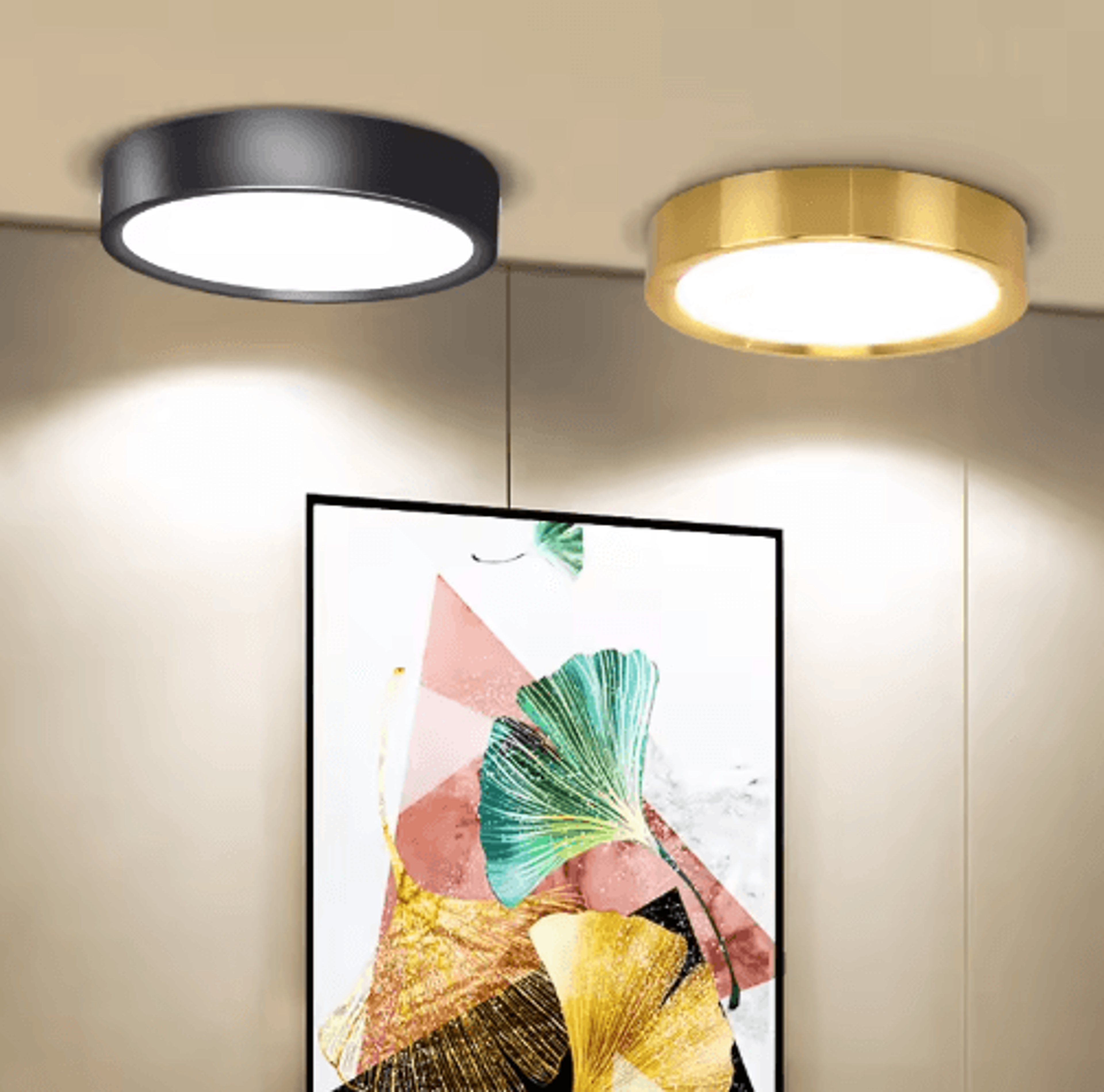 110V Gold LED Ceiling Downlight  UltraThin 10W15W25W Surface Mount Spotlight 8