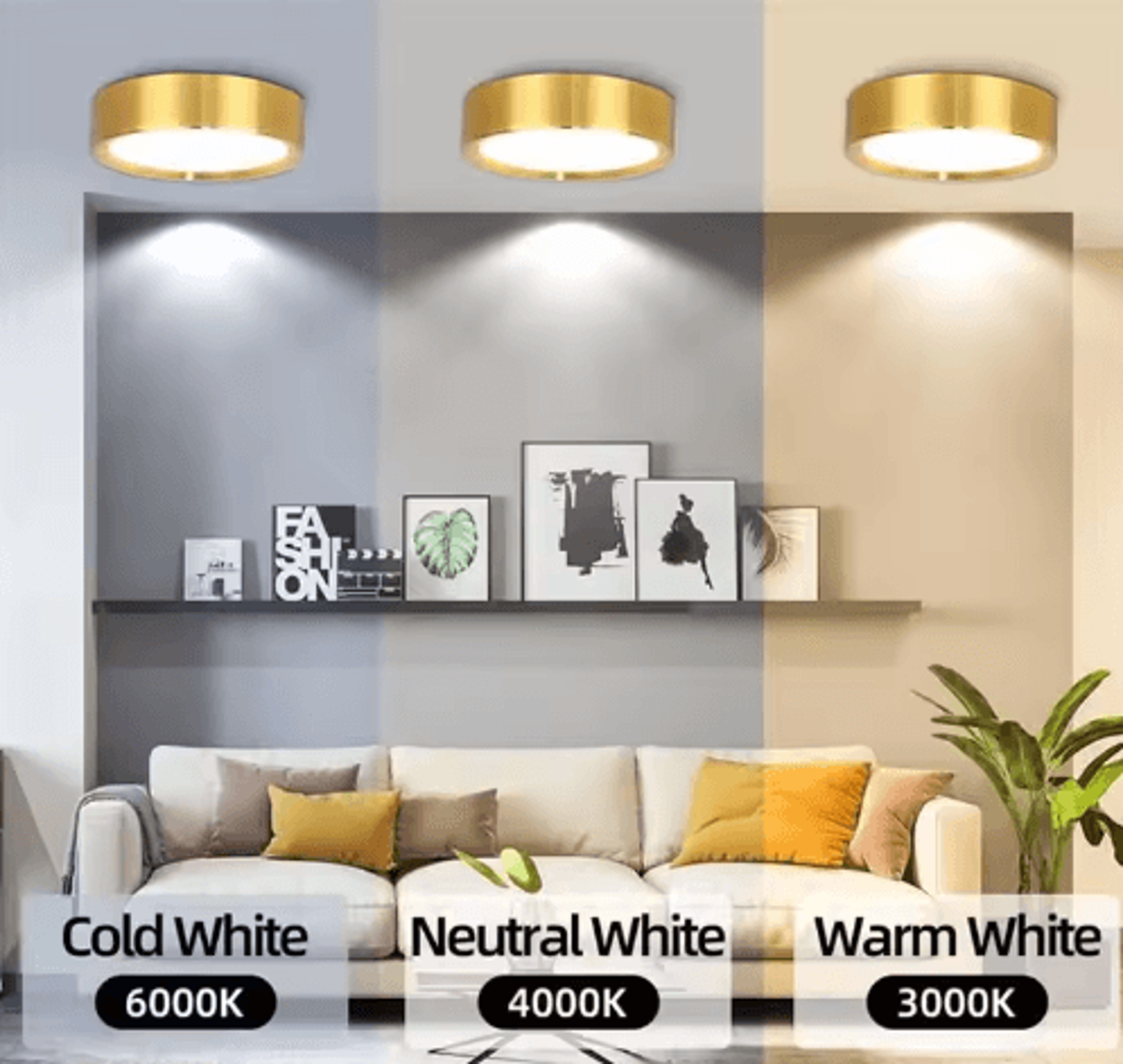 110V Gold LED Ceiling Downlight  UltraThin 10W15W25W Surface Mount Spotlight 7