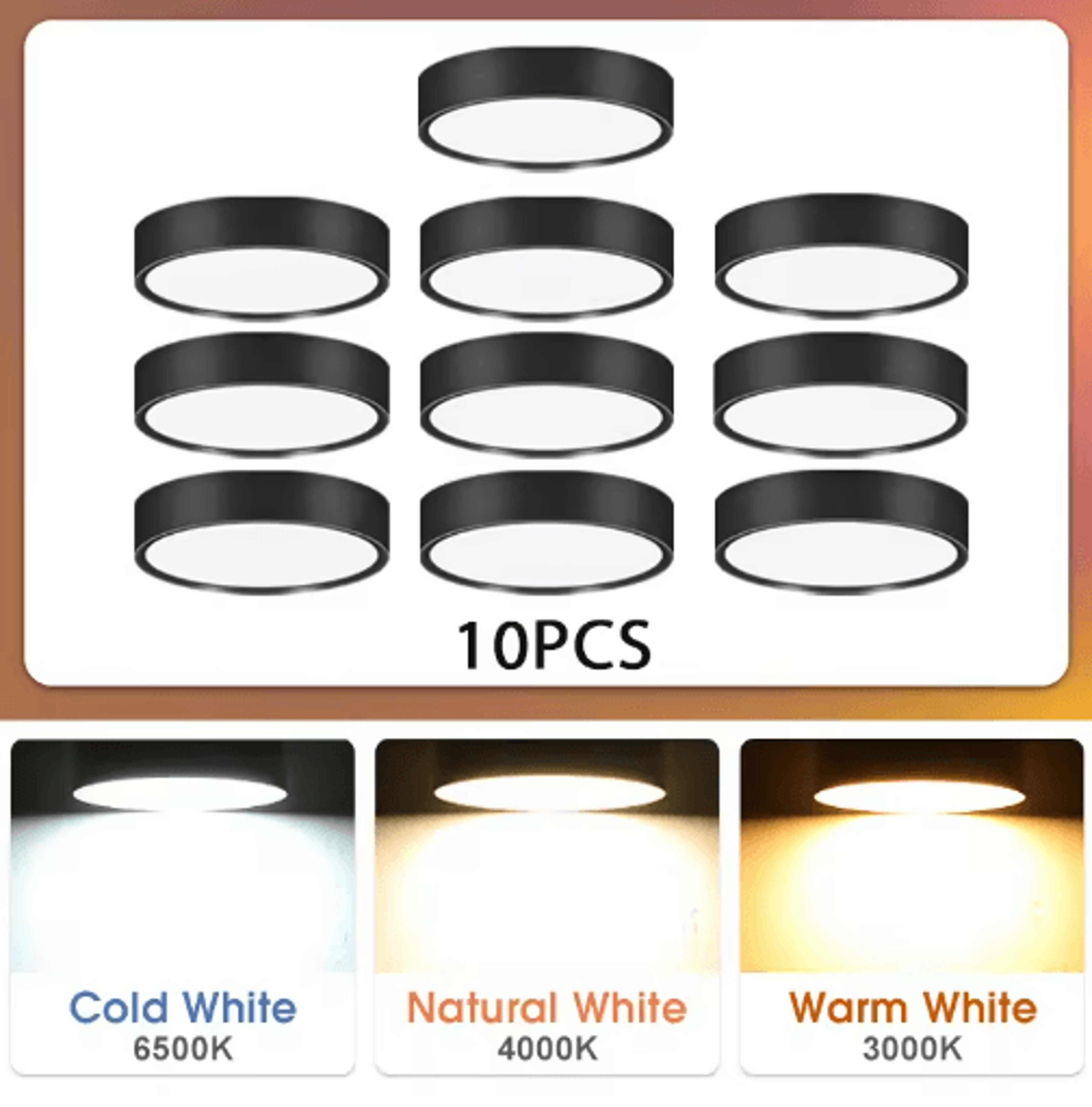 UltraThin Foldable LED Ceiling Downlight  10W15W25W Surface Mount Spotlight 2