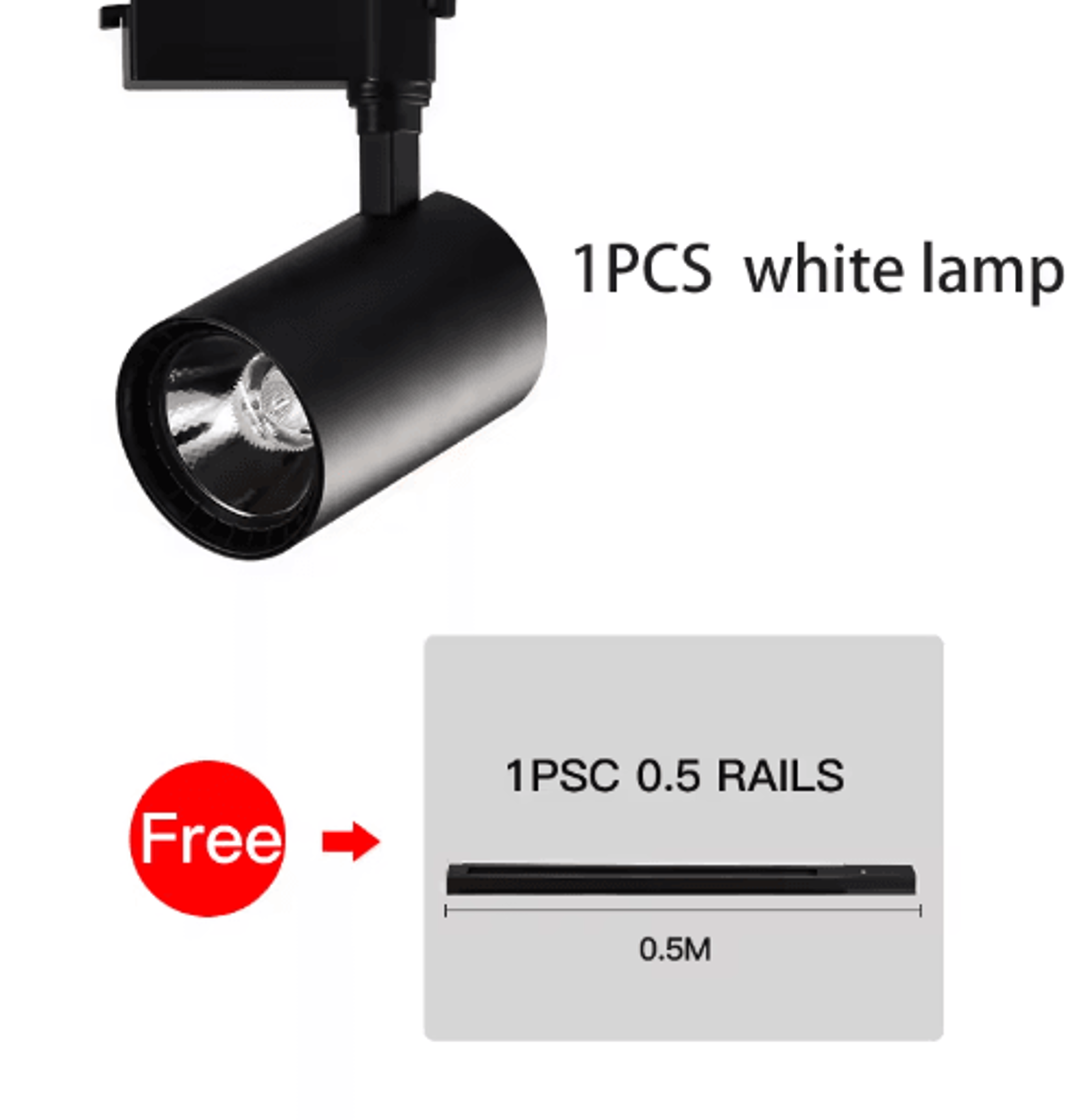 50W HighBrightness LED Track Light  Modern Ceiling Rail Spotlight For Home 4