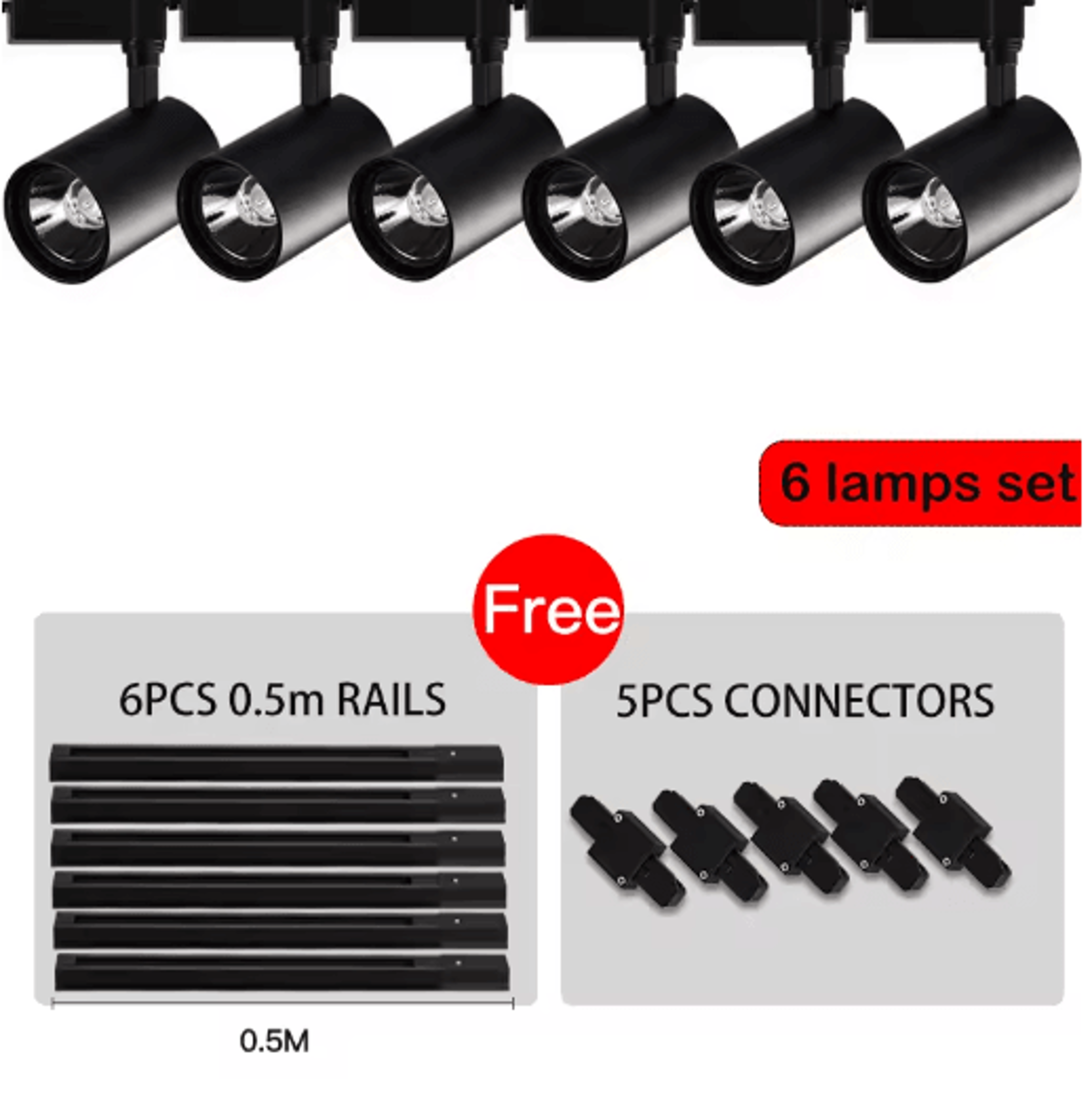 50W HighBrightness LED Track Light  Modern Ceiling Rail Spotlight For Home 13
