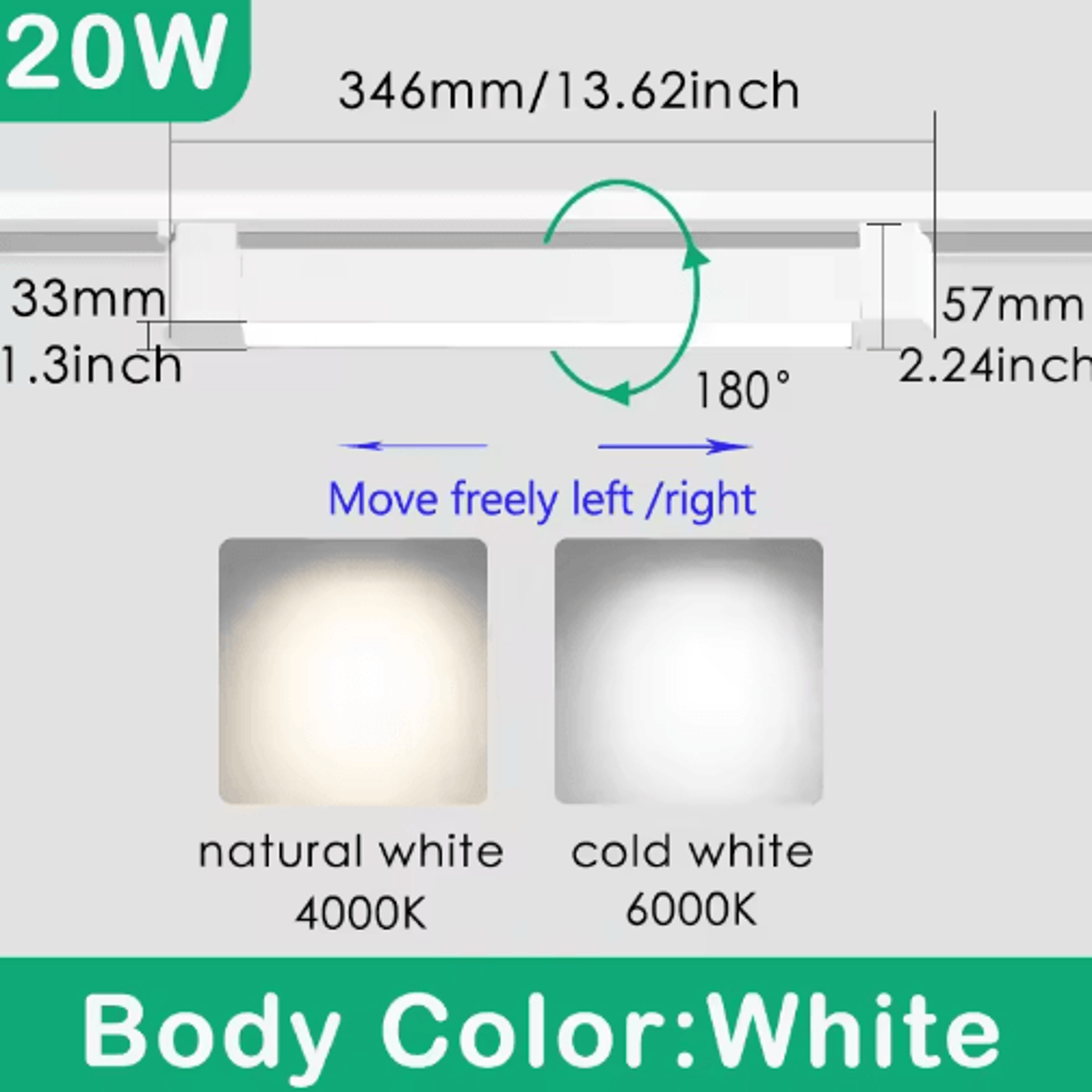 10W20W30W COB LED Track Spotlight Modern Rail Lighting For Home  Shop 15