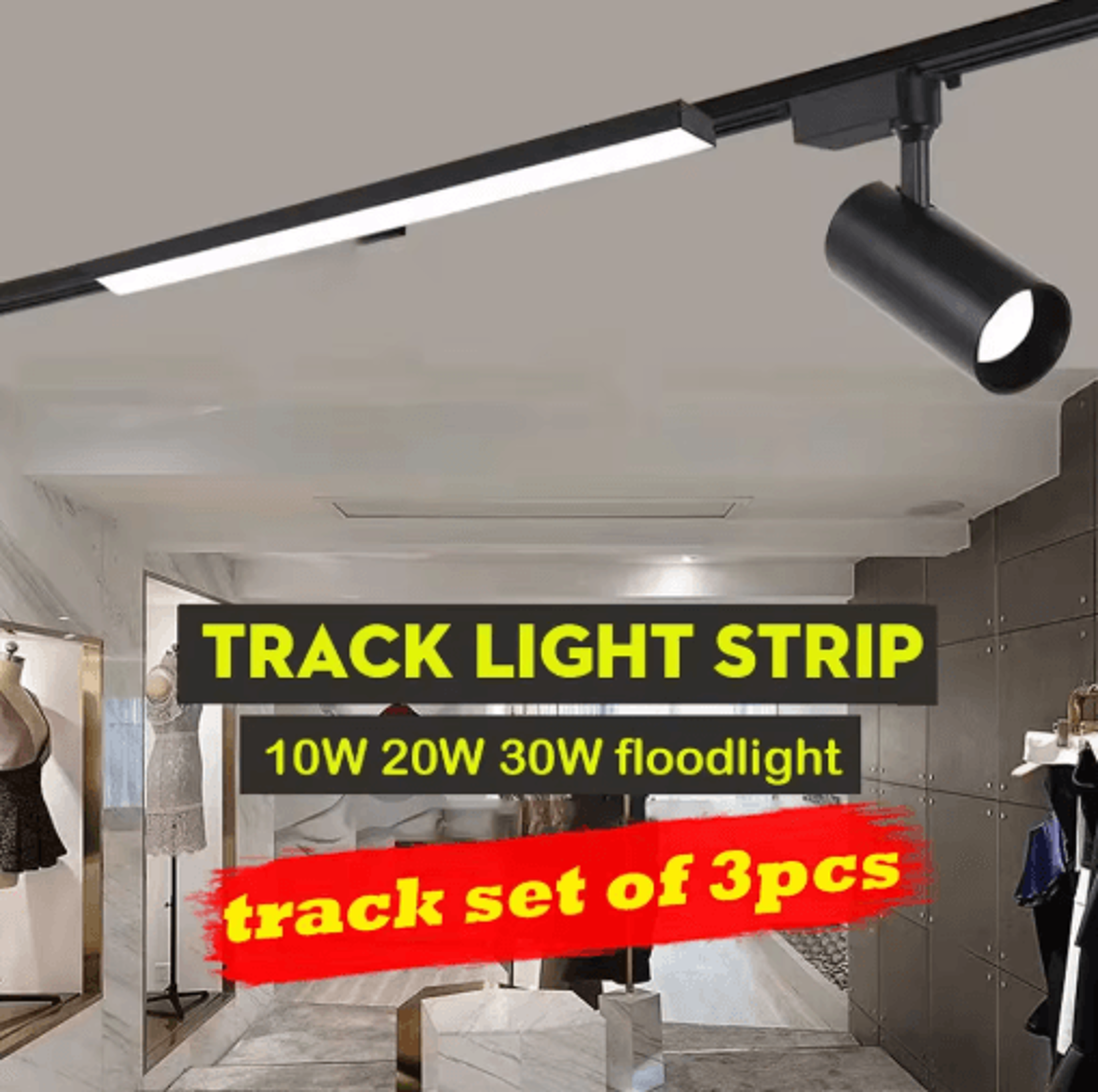 10W20W30W COB LED Track Spotlight Modern Rail Lighting For Home  Shop 24