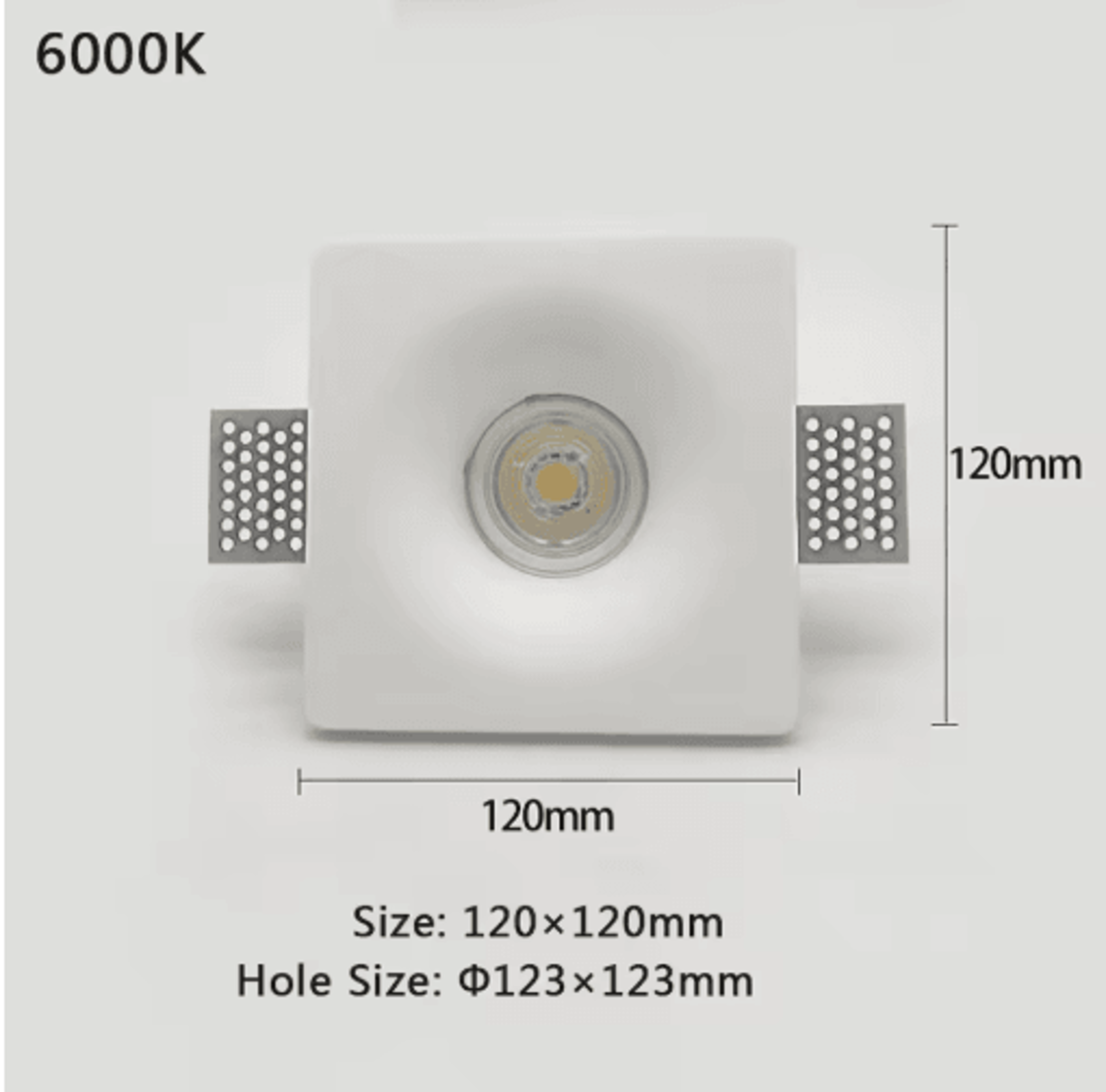 7W10W Recessed LED Ceiling Downlight  Round  Square Gypsum Spotlight 1
