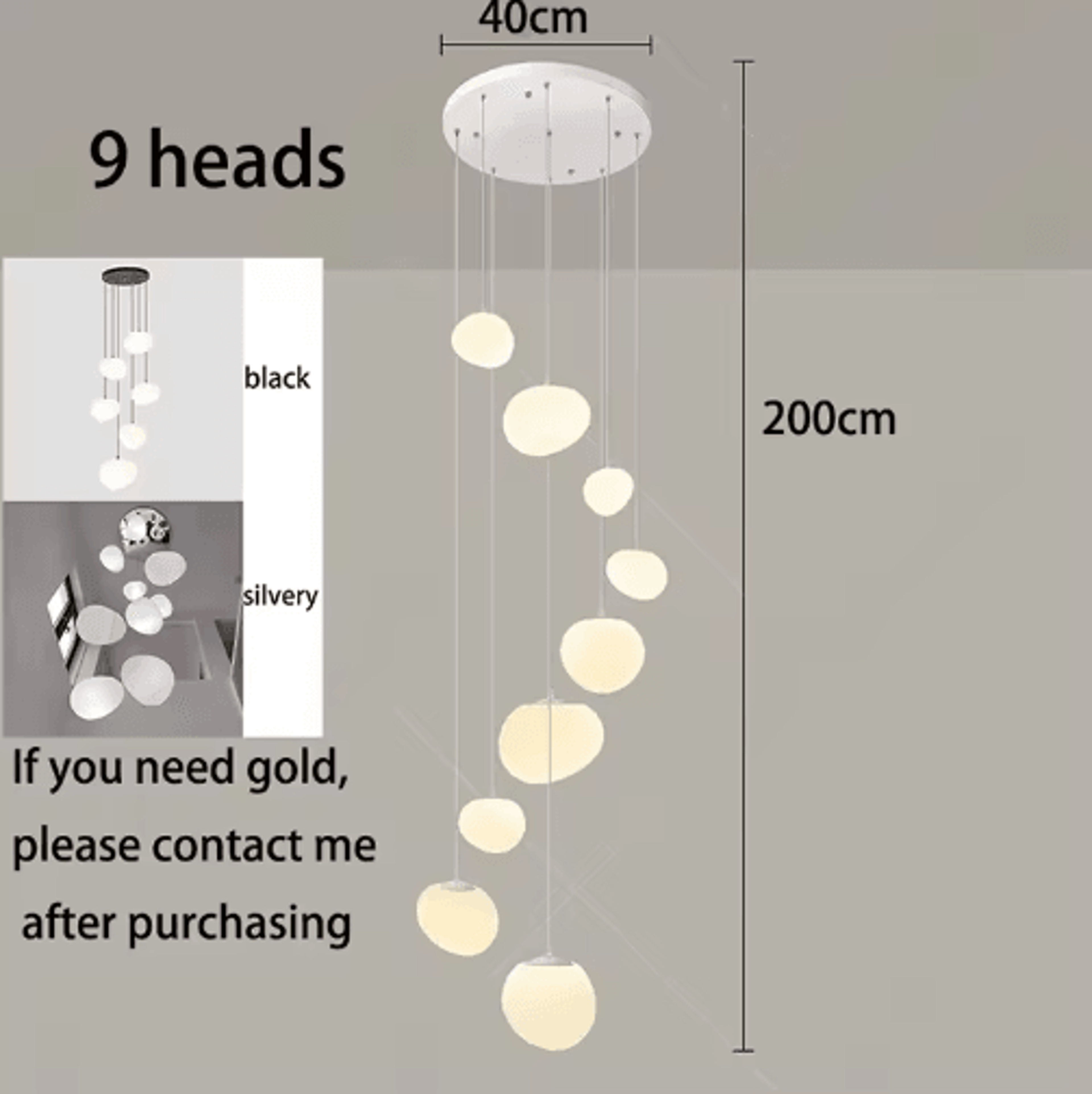 Modern Luxury Chandelier  Elegant Indoor Lighting For Staircases  Living Rooms 5