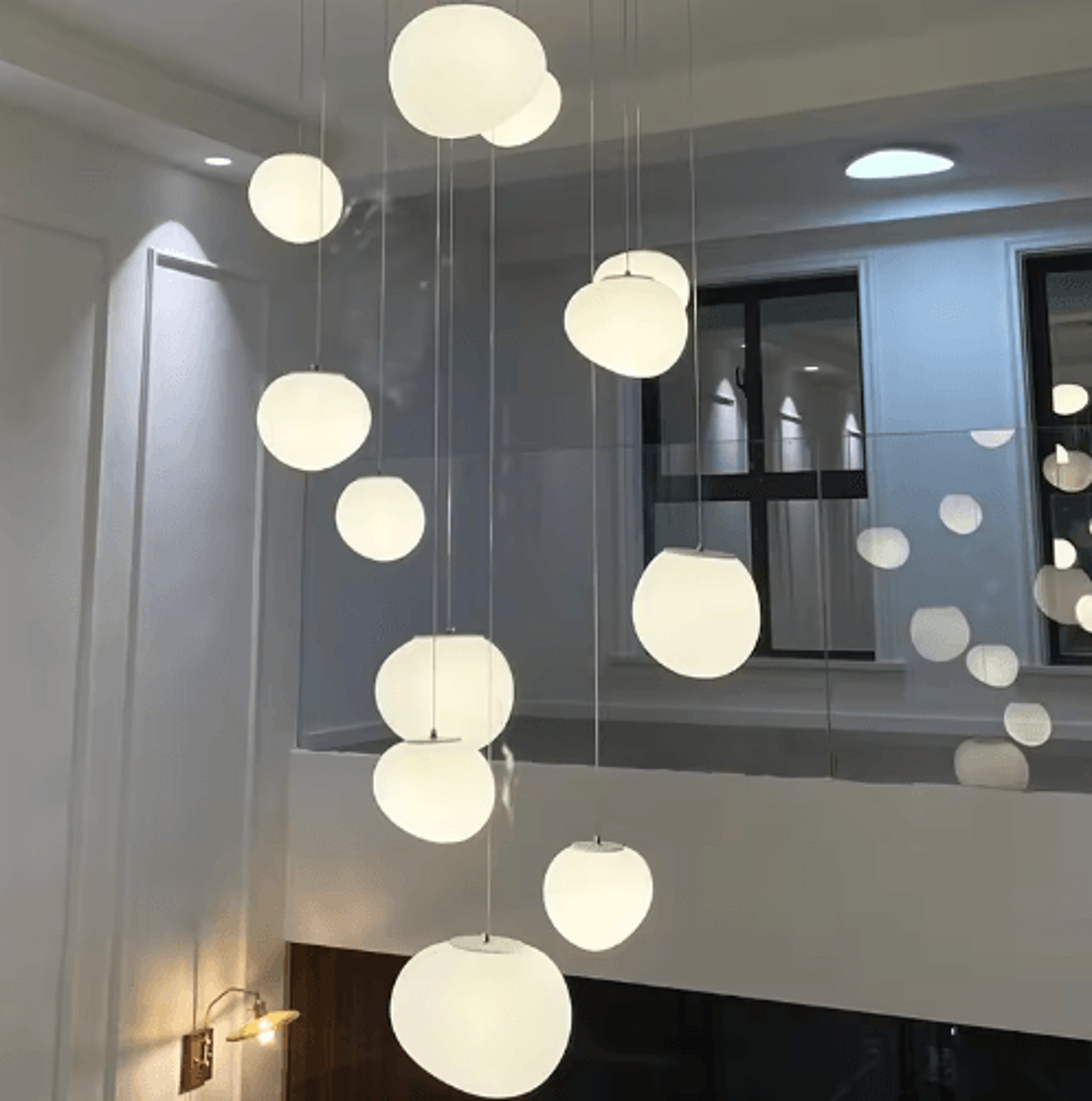 Modern Luxury Chandelier  Elegant Indoor Lighting For Staircases  Living Rooms 11