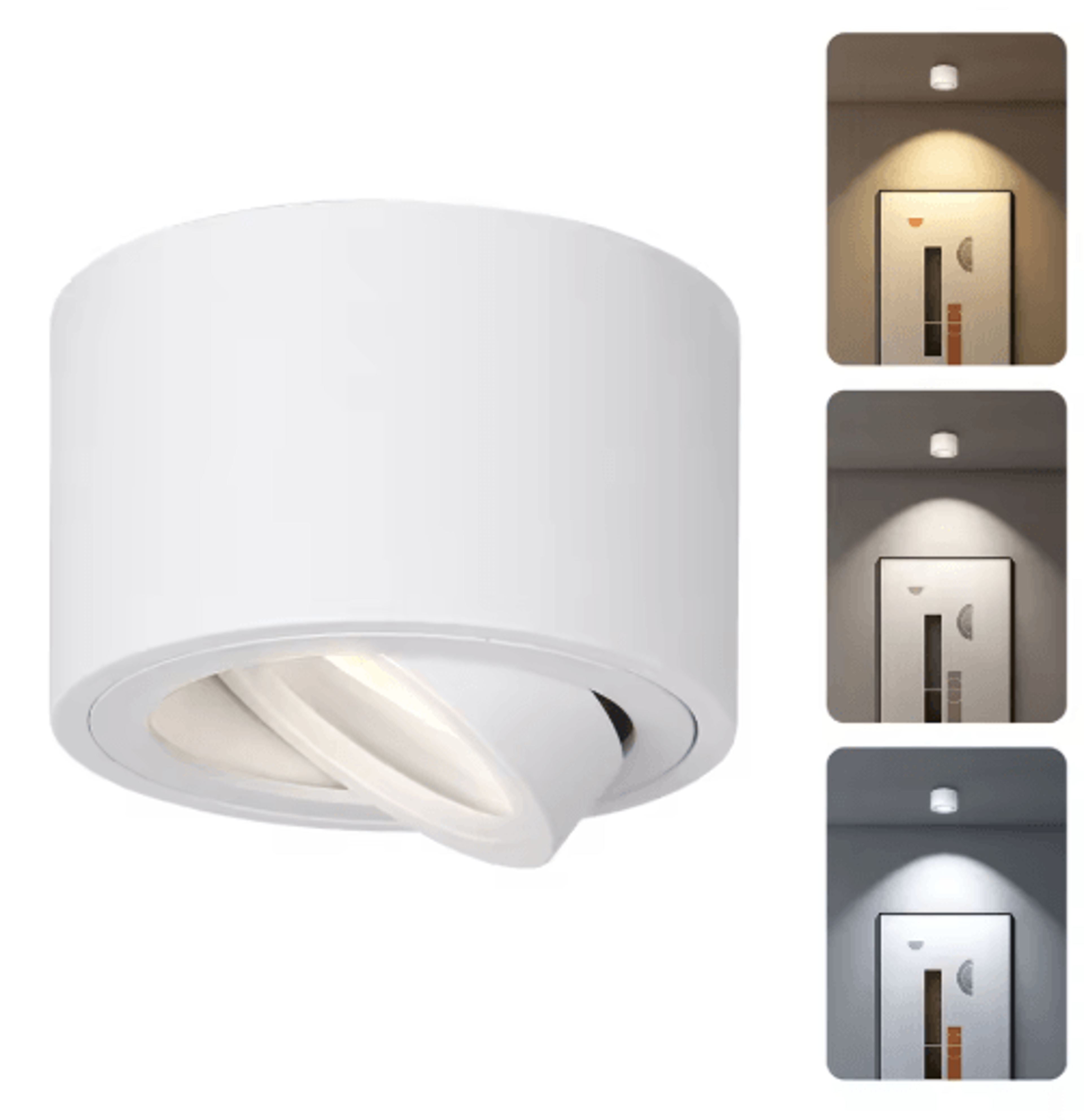 Adjustable GU10 LED Ceiling Spotlight  Surface Mounted Light For Home 1