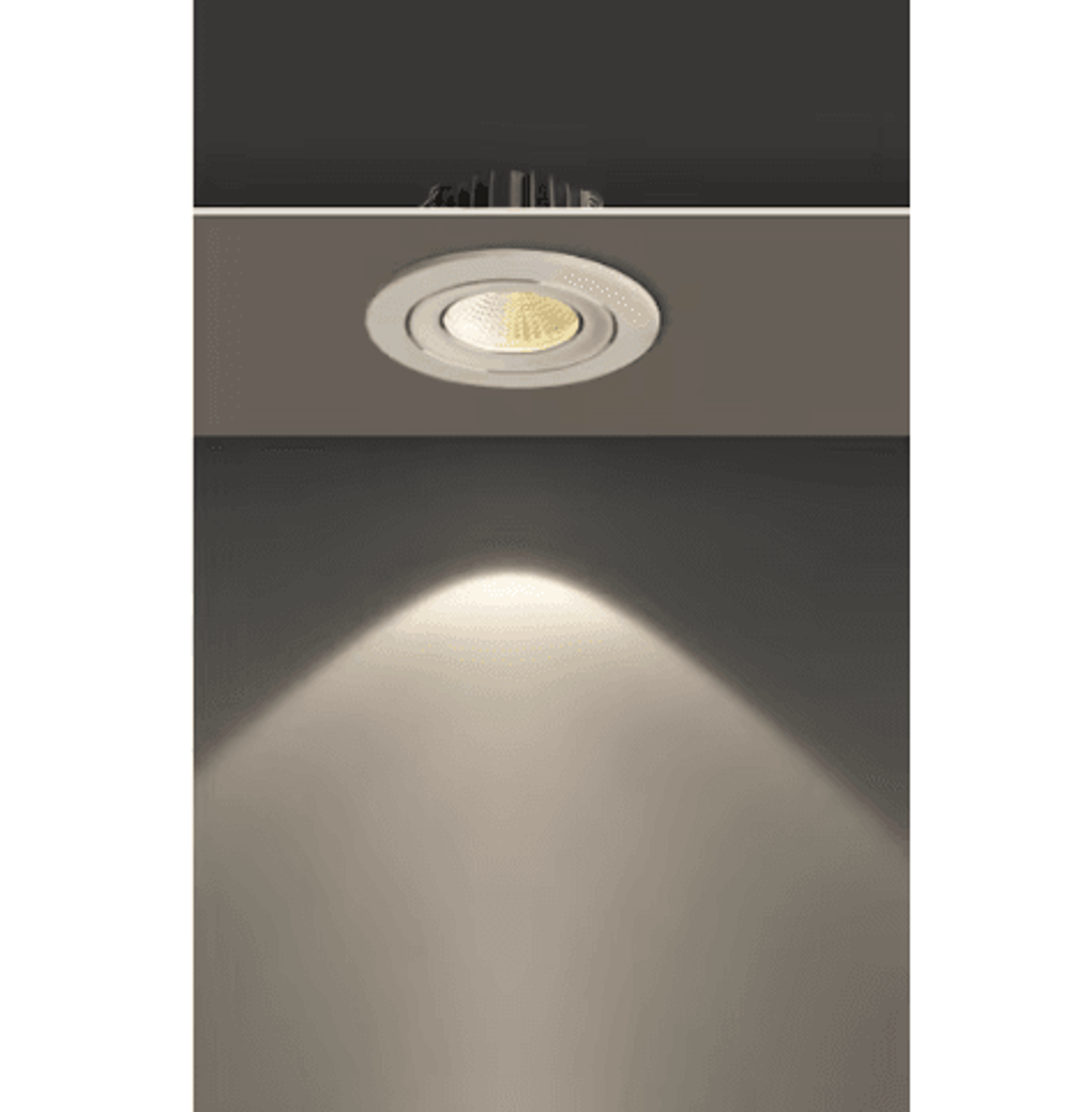 10PCS Round Recessed LED Downlights  3W5W7W COB Ceiling Spotlights 2