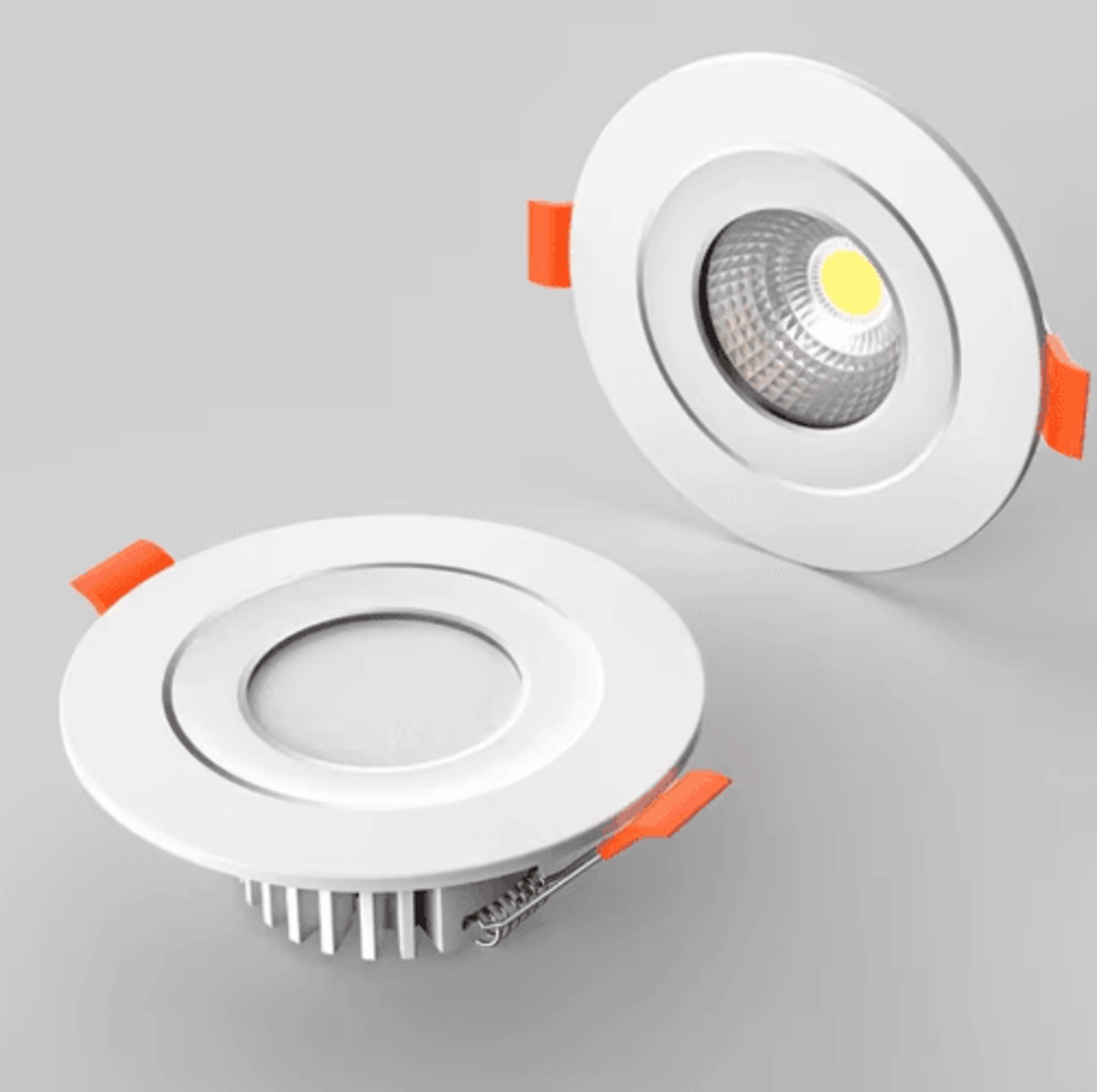 10PCS Round Recessed LED Downlights  3W5W7W COB Ceiling Spotlights 0
