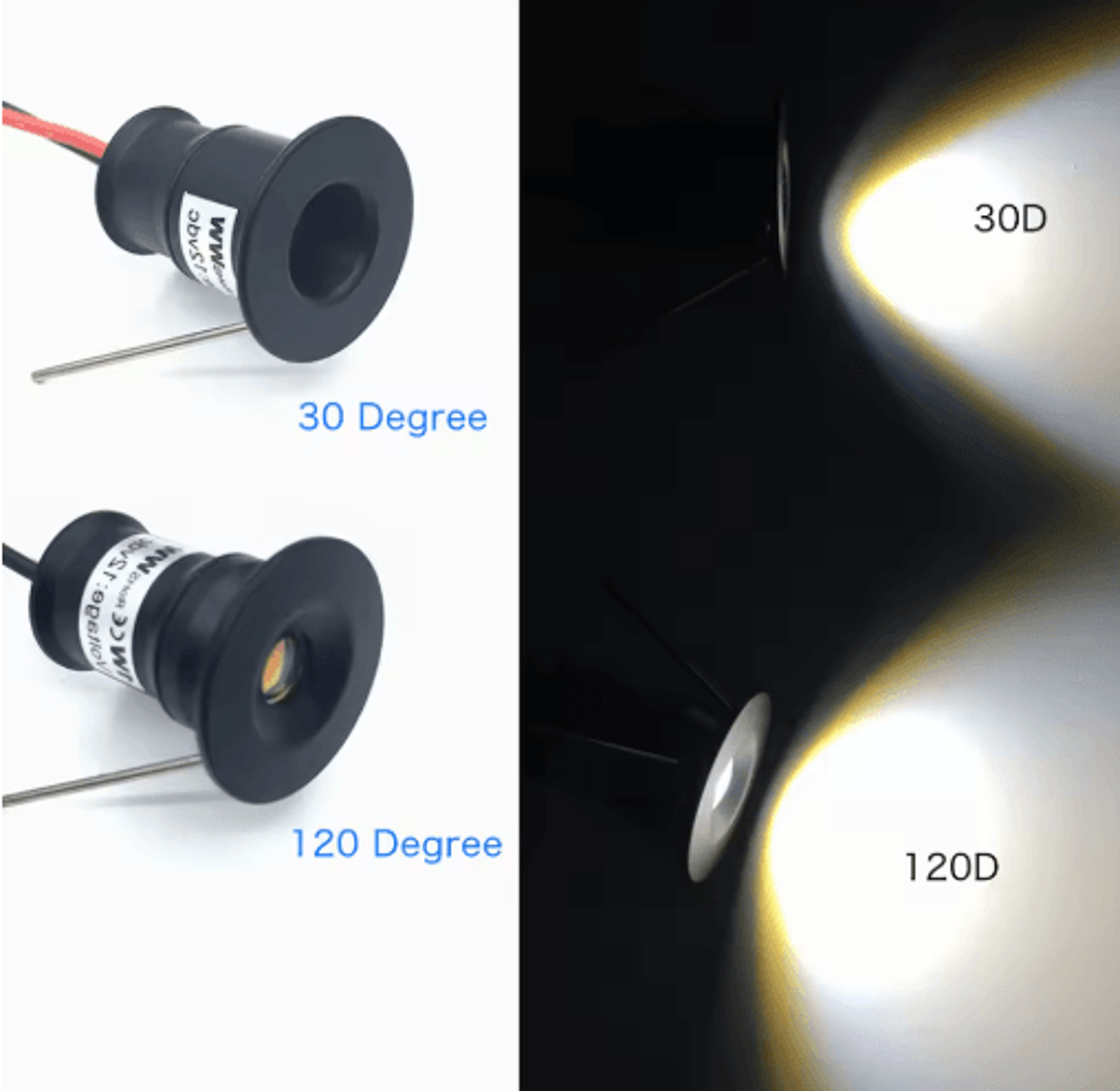 1W Mini Recessed LED Spotlight  IP65 Dimmable 12V Ceiling Light 2