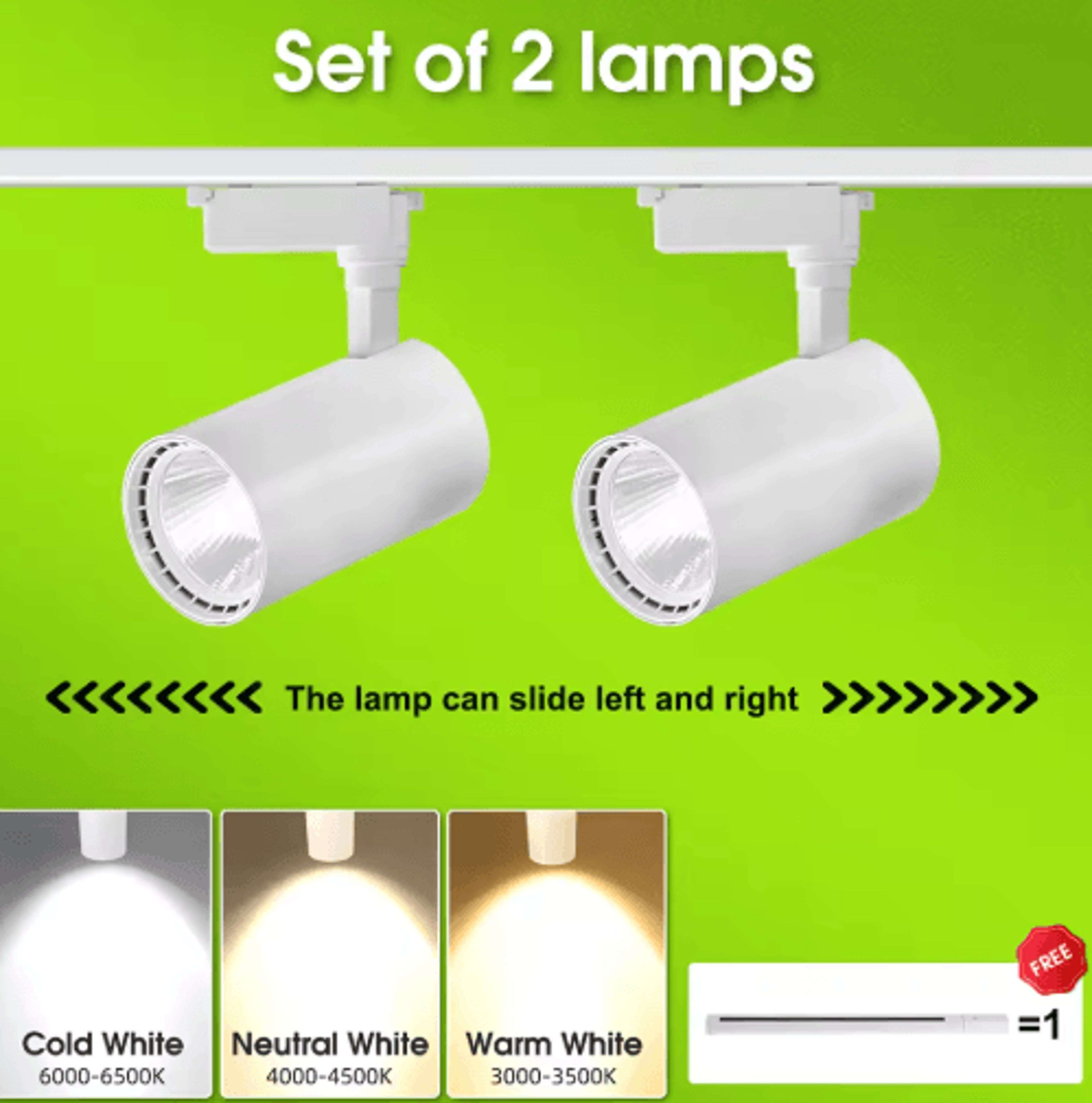 20W30W40W LED Track Lighting Set  220V Ceiling Rail Spotlights 11