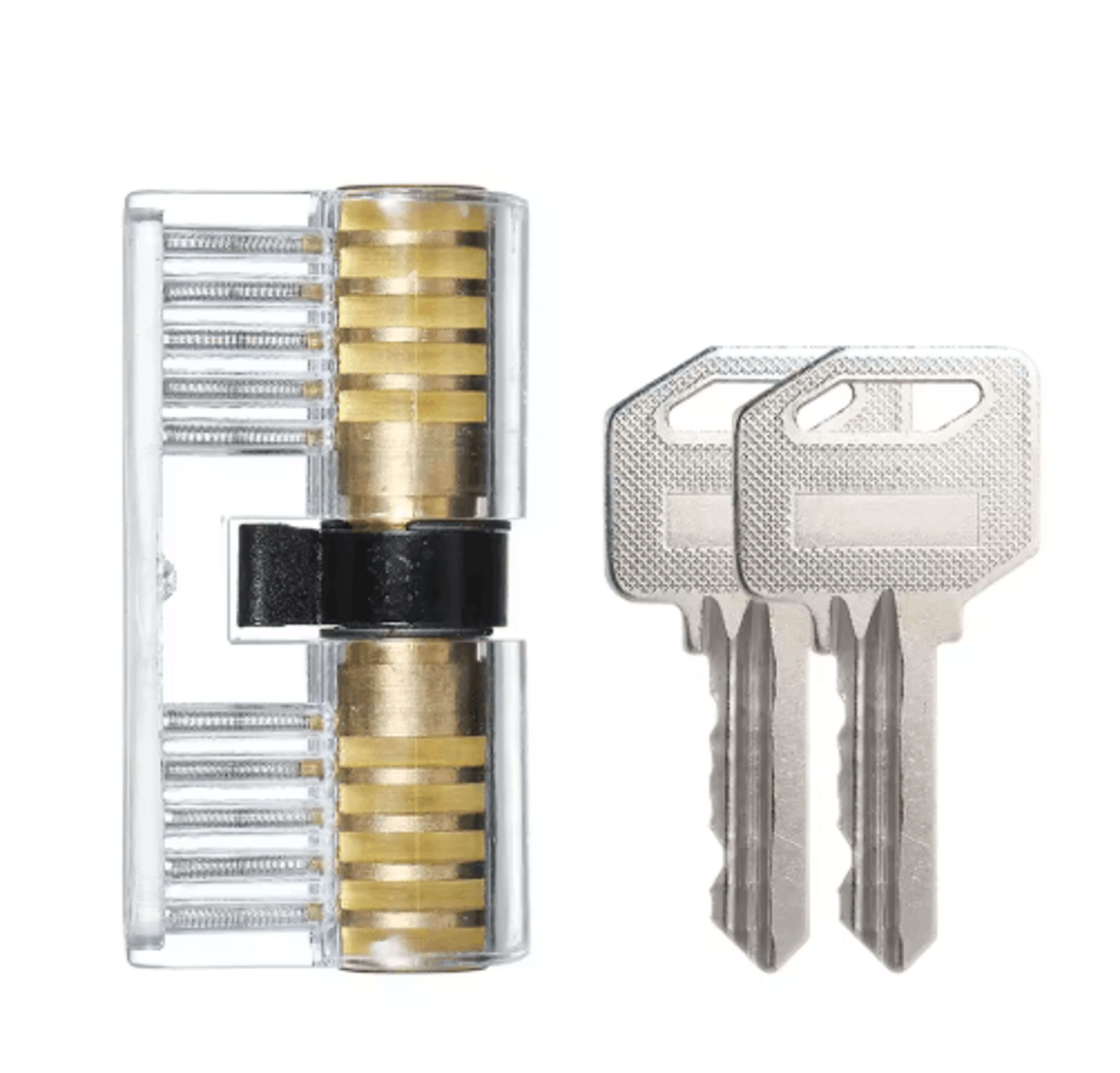 8PCS Transparent Practice Lock Set  Visible Locksmith Training Kit For Beginners 2