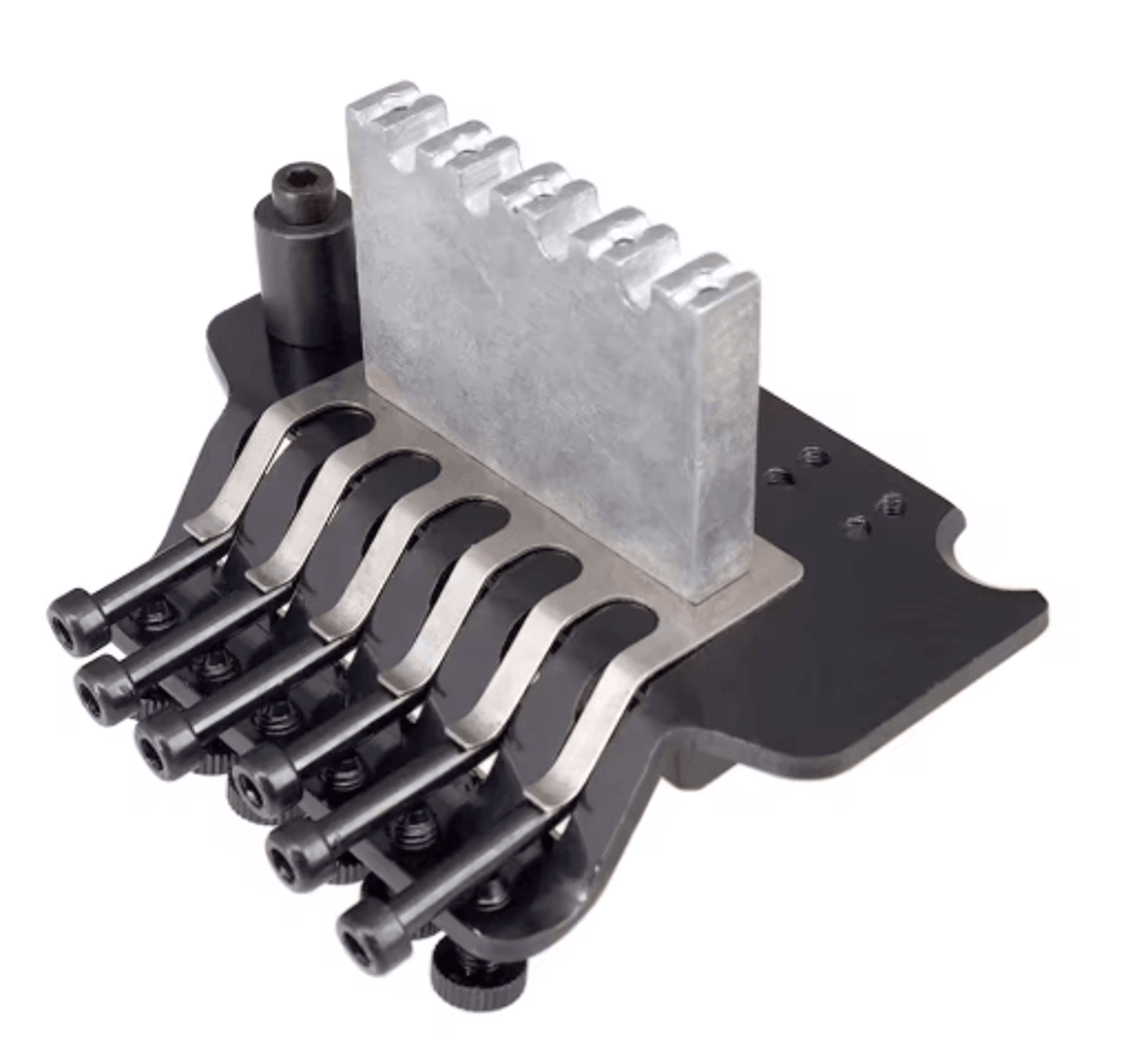 6String Electric Guitar Tremolo Bridge  Double Roller Tailpiece Saddle Replacement 6