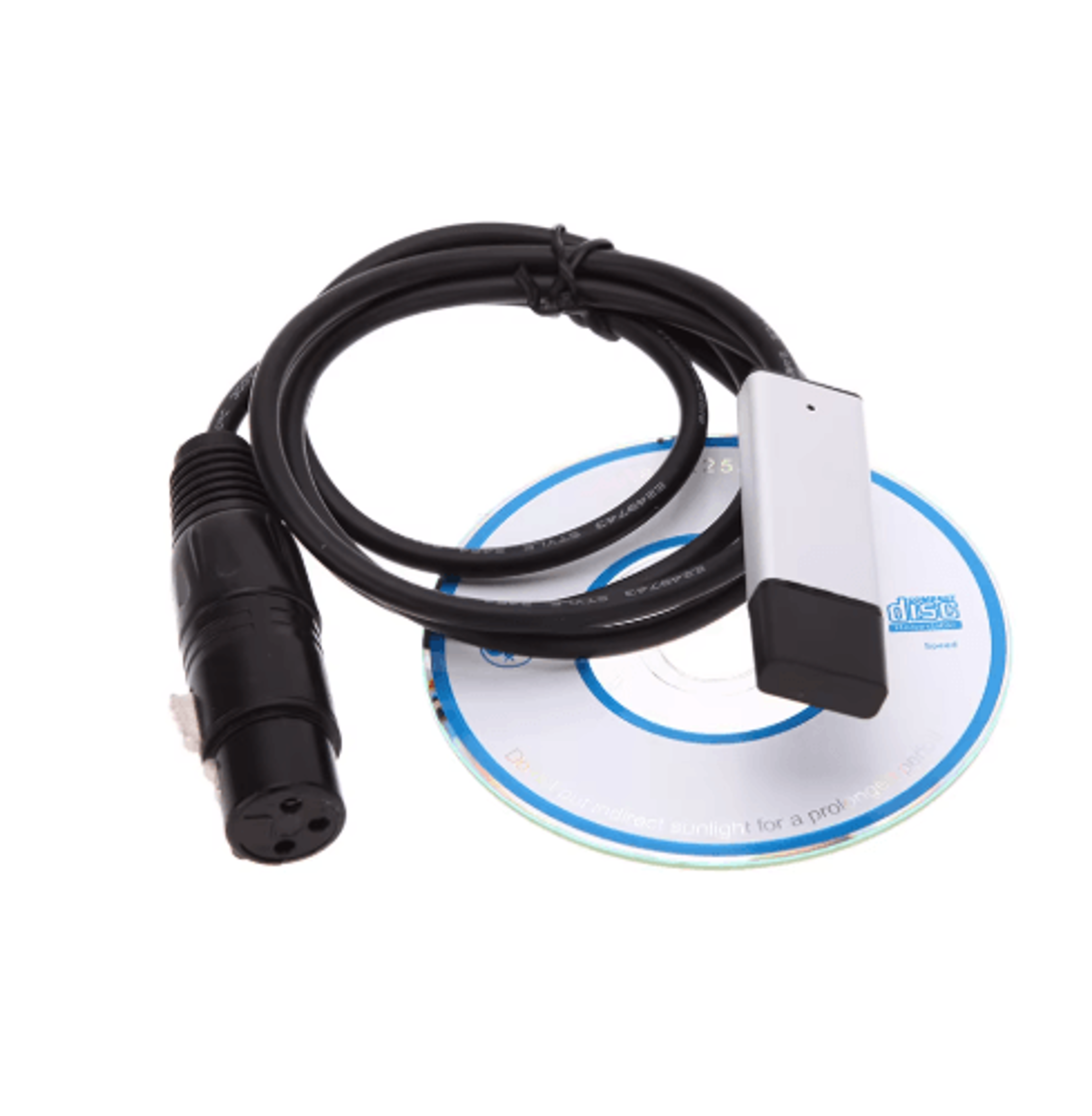 USB To DMX512 Interface Adapter  PC Stage Lighting Controller For LED Lights 5