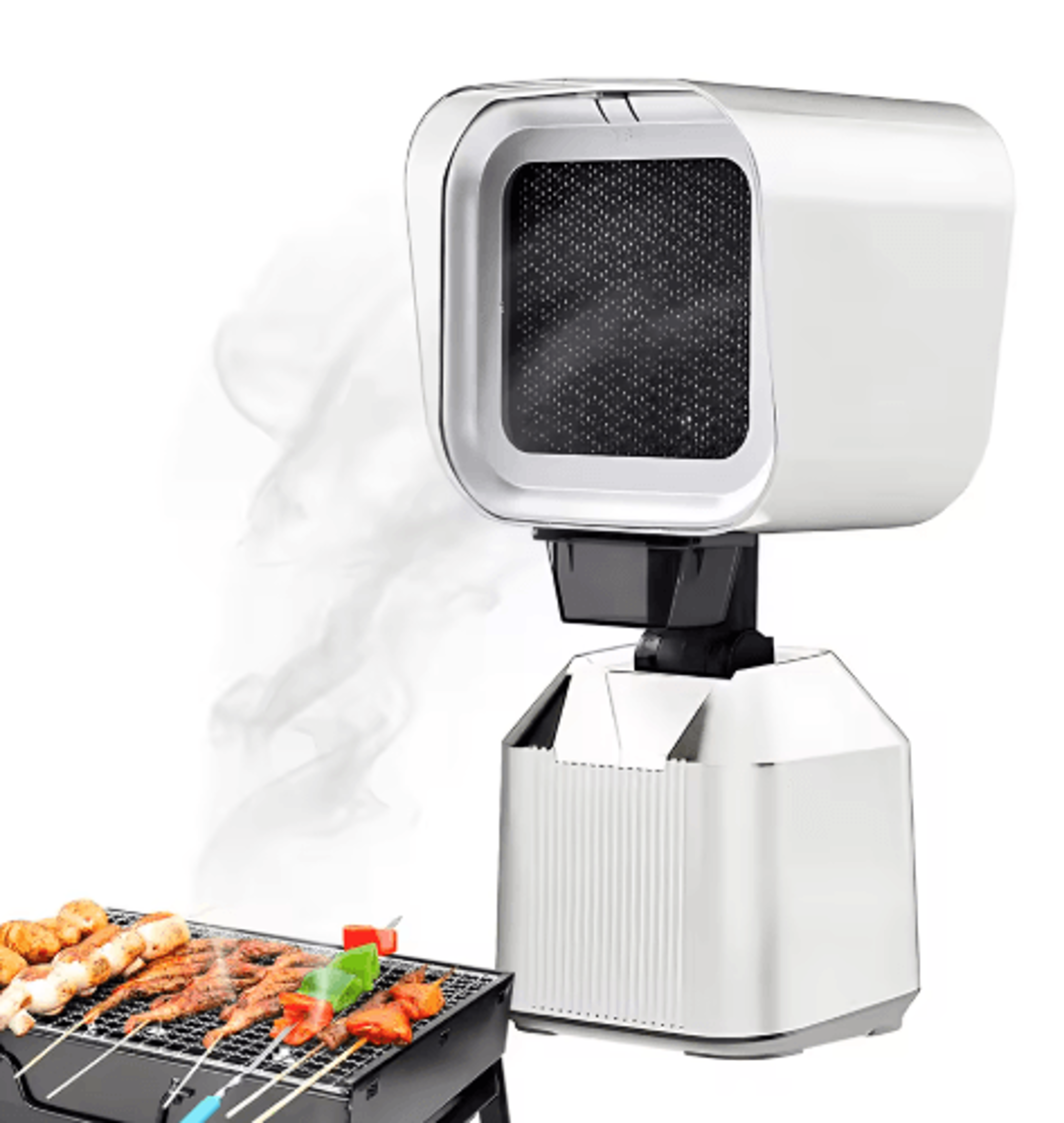 Portable Desktop Range Hood  Adjustable Kitchen Exhaust Fan With 2 Speeds 2