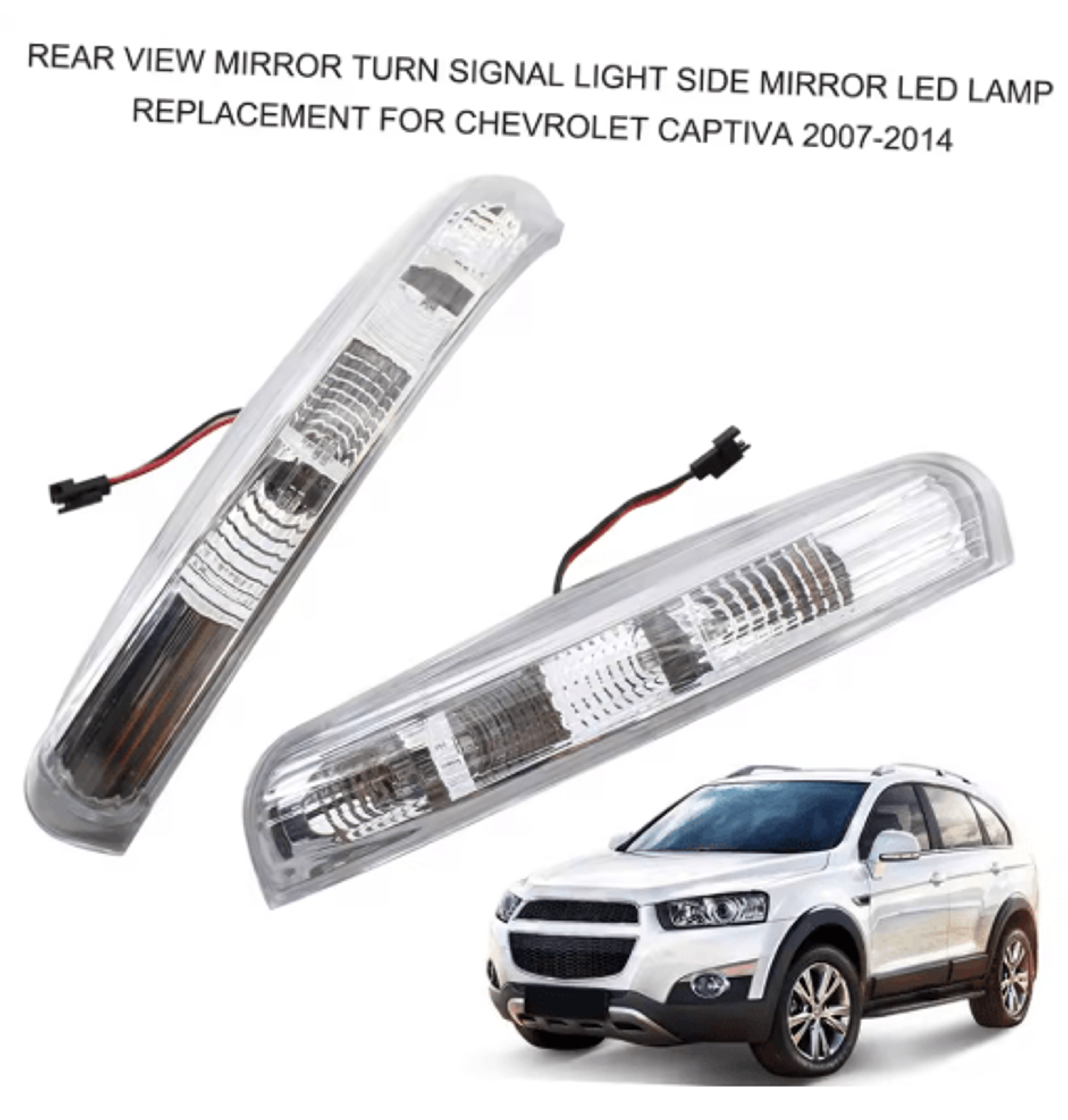 Chevrolet Captiva LED Side Mirror Turn Signal Lights  1 Pair Replacement Lamps 20072014 0