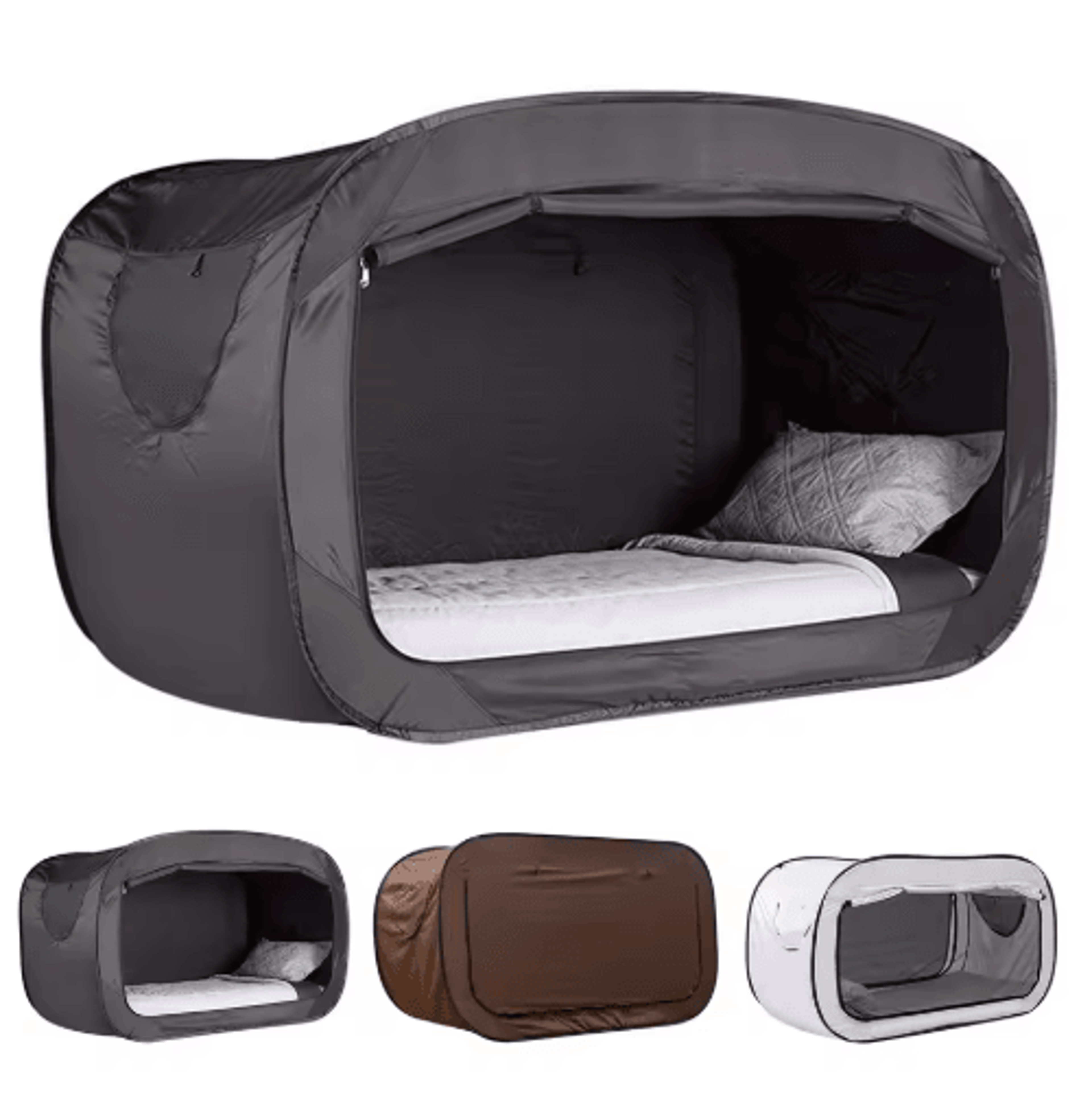 Portable Folding Privacy Bed Tent  Fully Enclosed Shading Tent For Kids  Adults 8