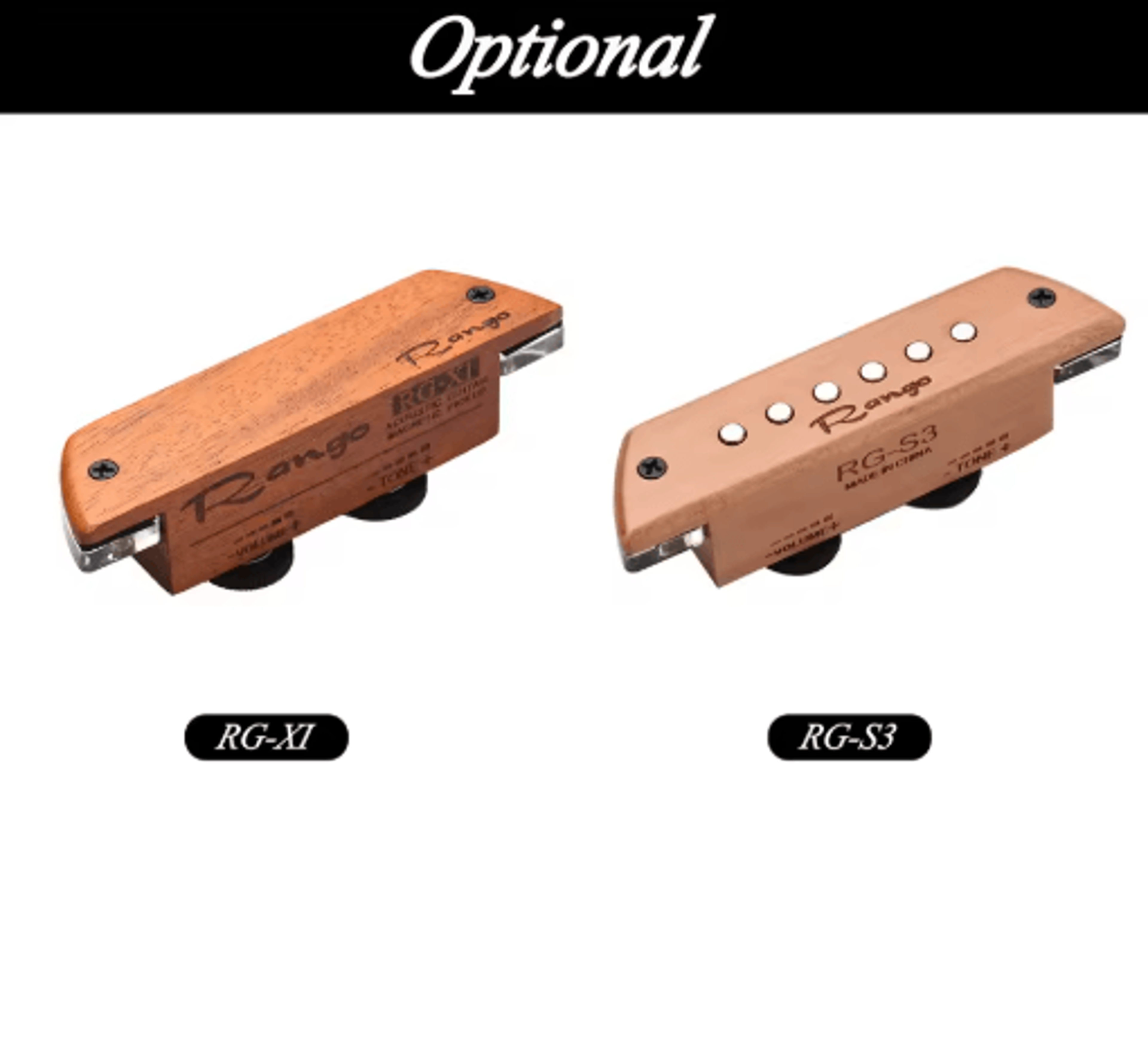 RGS3 Acoustic Guitar Magnetic Pickup  Beech Wood Passive Soundhole Pickup 4