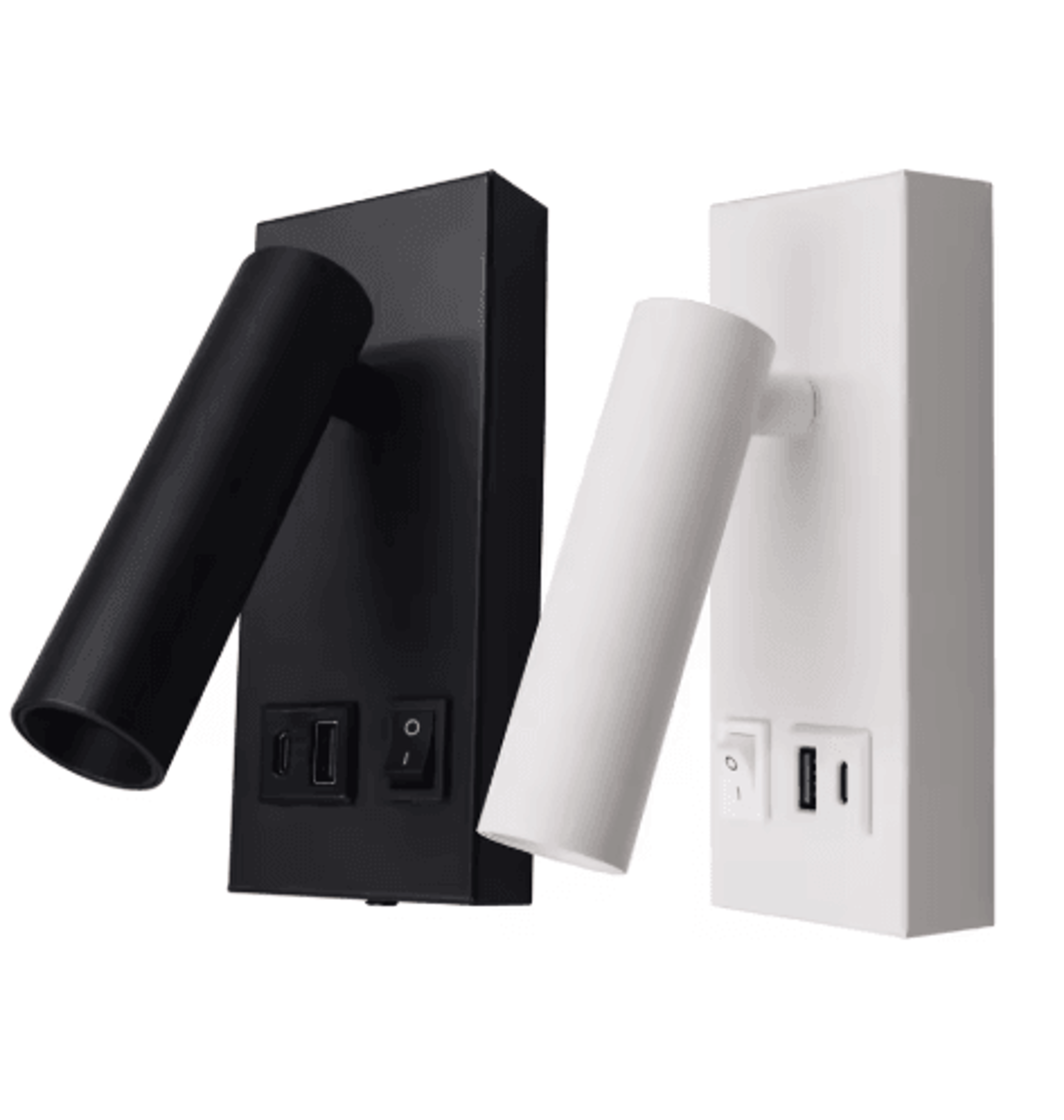 Modern Bedside Reading Wall Lamp  Adjustable Spotlight With USB And TypeC Charging Ports 0