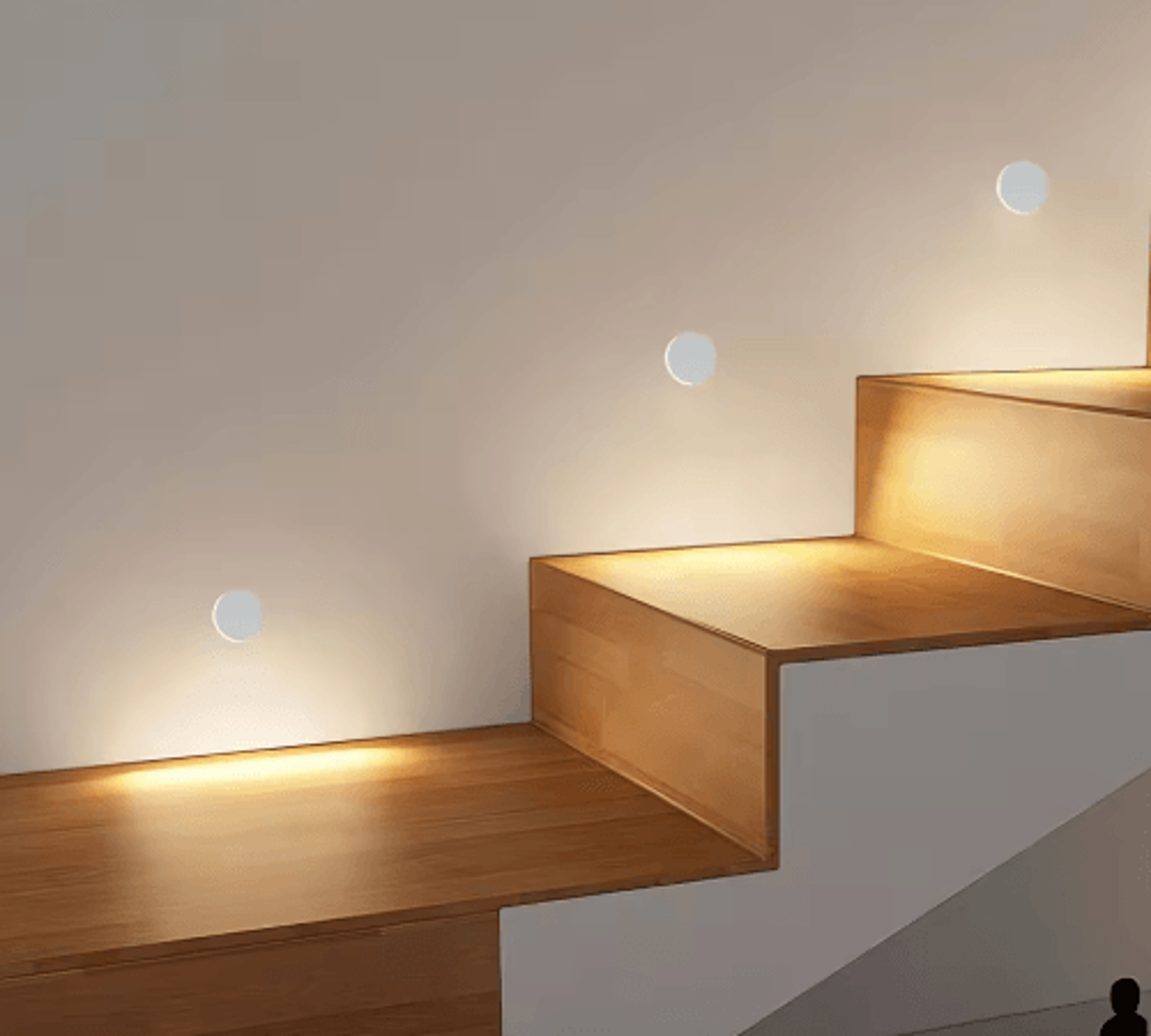 Waterproof Round LED Step Light  Recessed Wall Lamp For Indoor And Outdoor Use 0