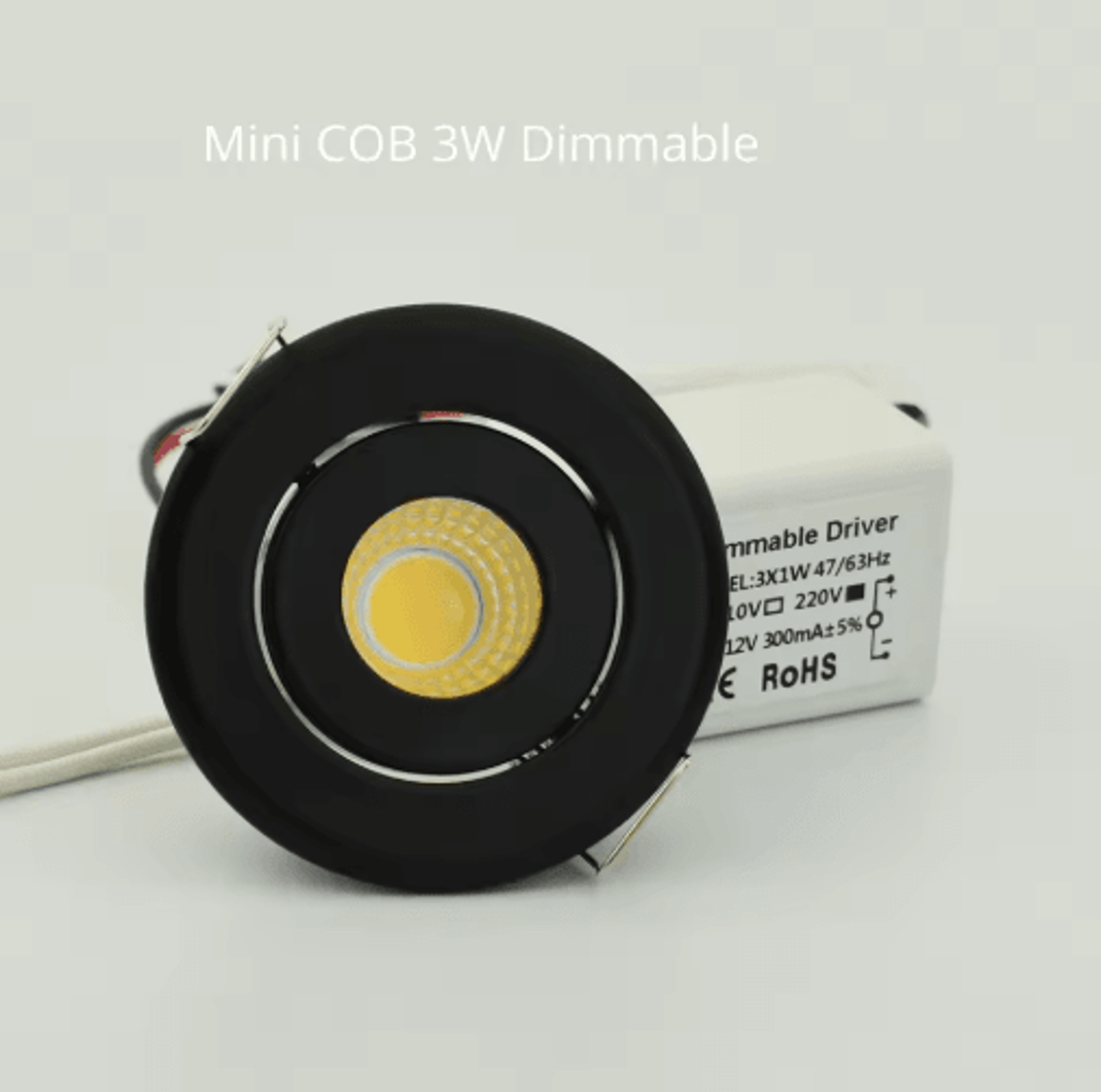 10PCS Mini LED Recessed Downlights  1W3W Aluminum Ceiling Spotlights 5