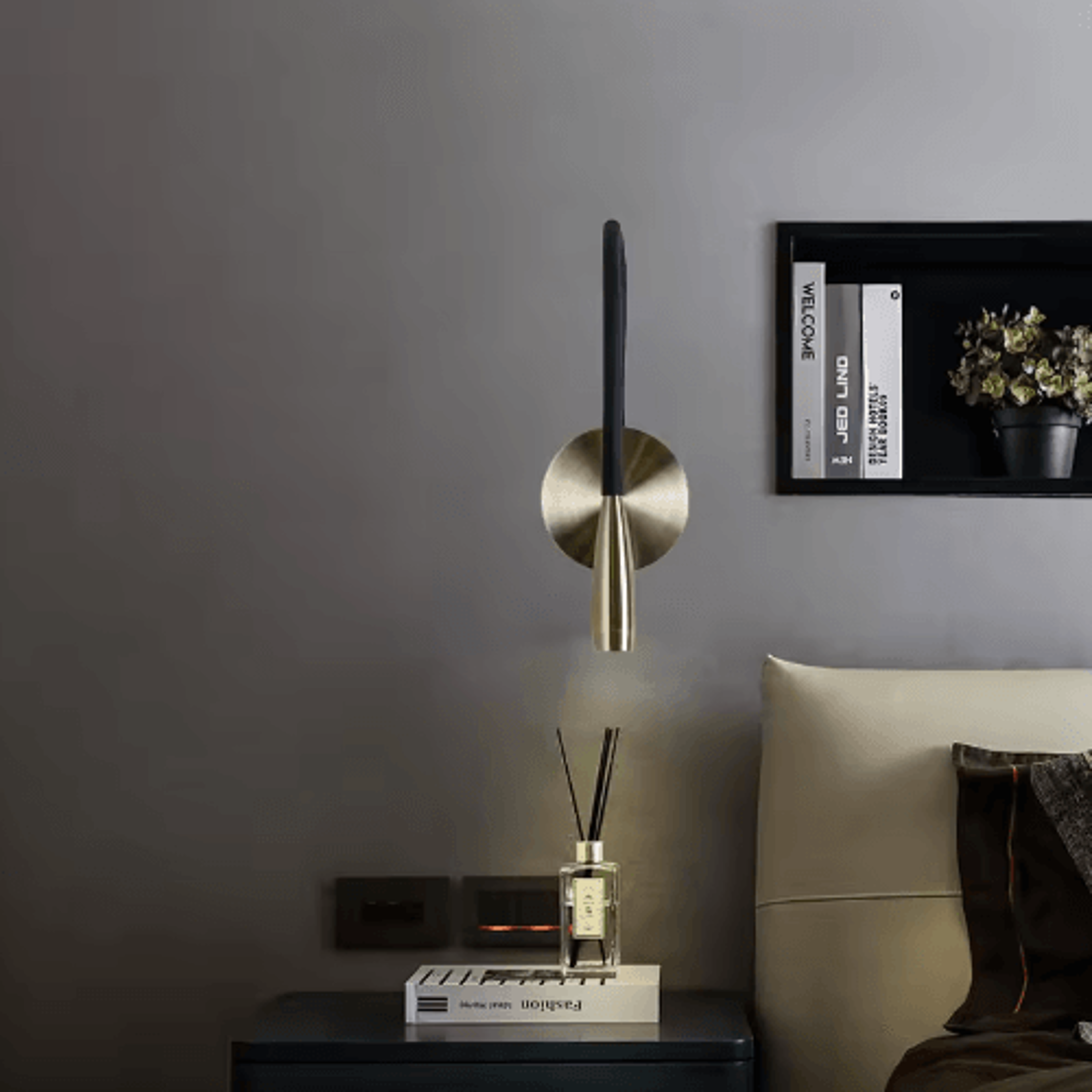 583mm Adjustable LED Wall Reading Lamp  3W Nordic Bedside Light 4