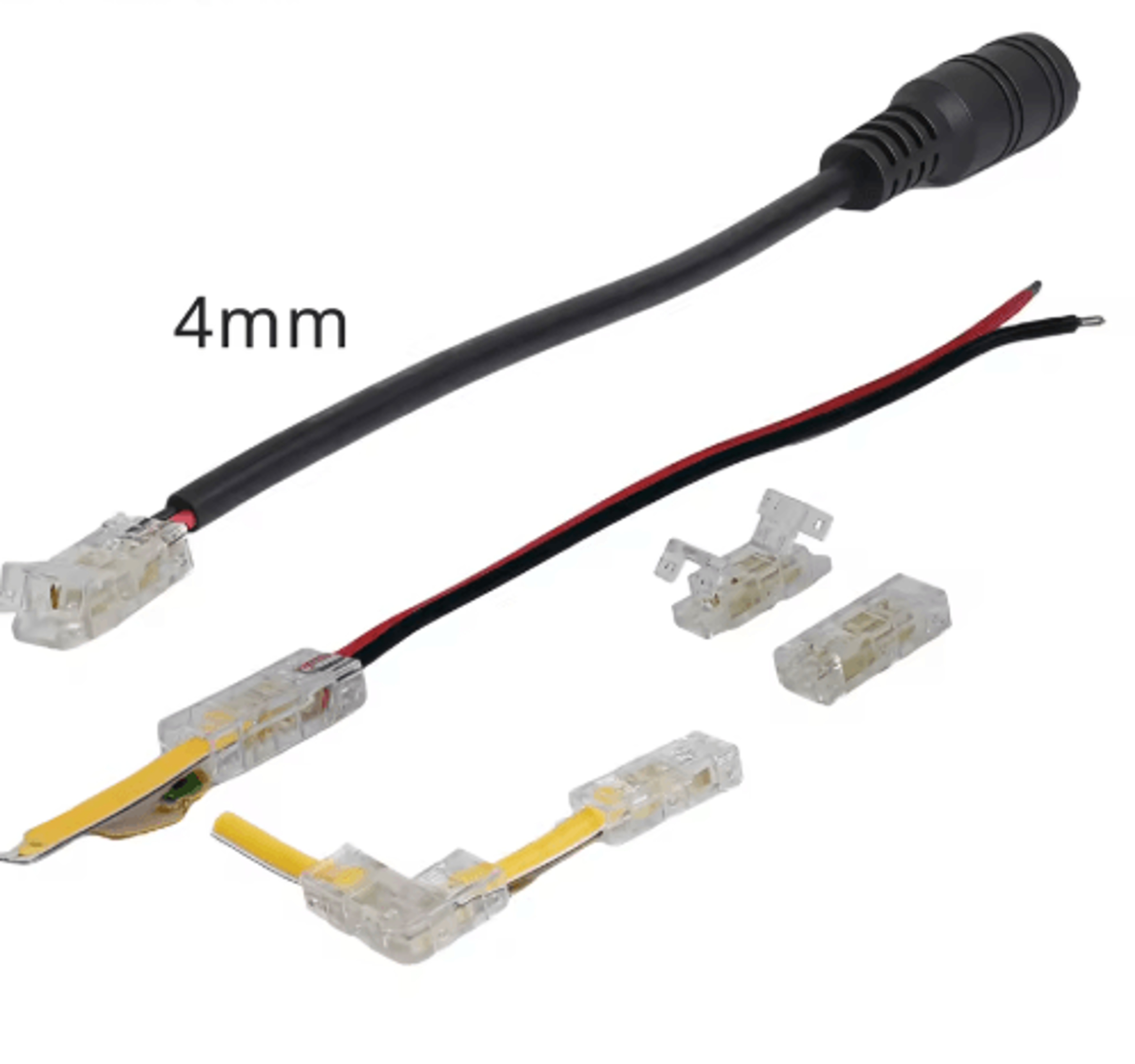 4mm COB LED Strip Connector  Solderless Quick Connect For Easy Installation 0