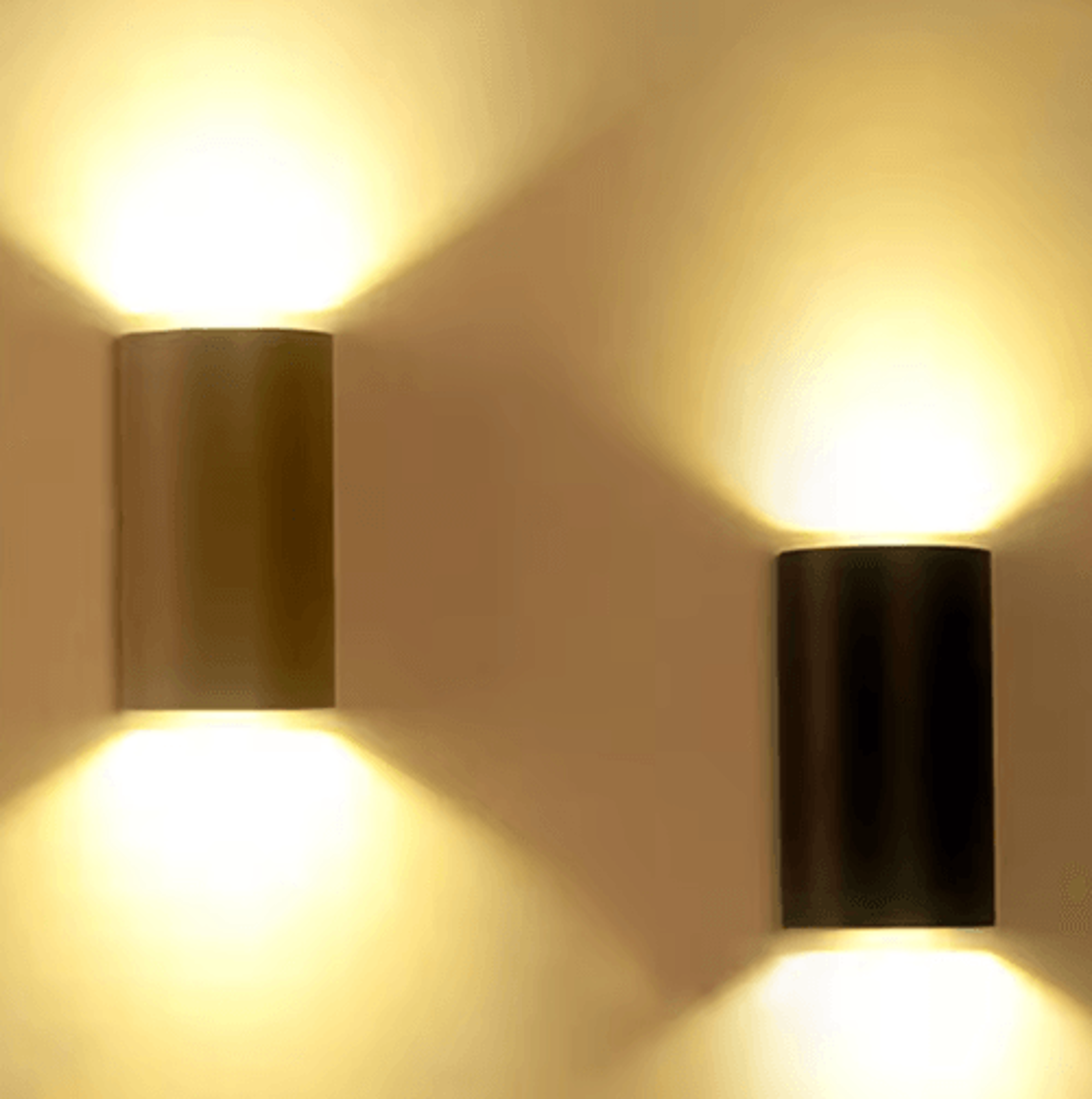 Waterproof Outdoor Up Down Wall Light  Dual Head Garden Sconce 0