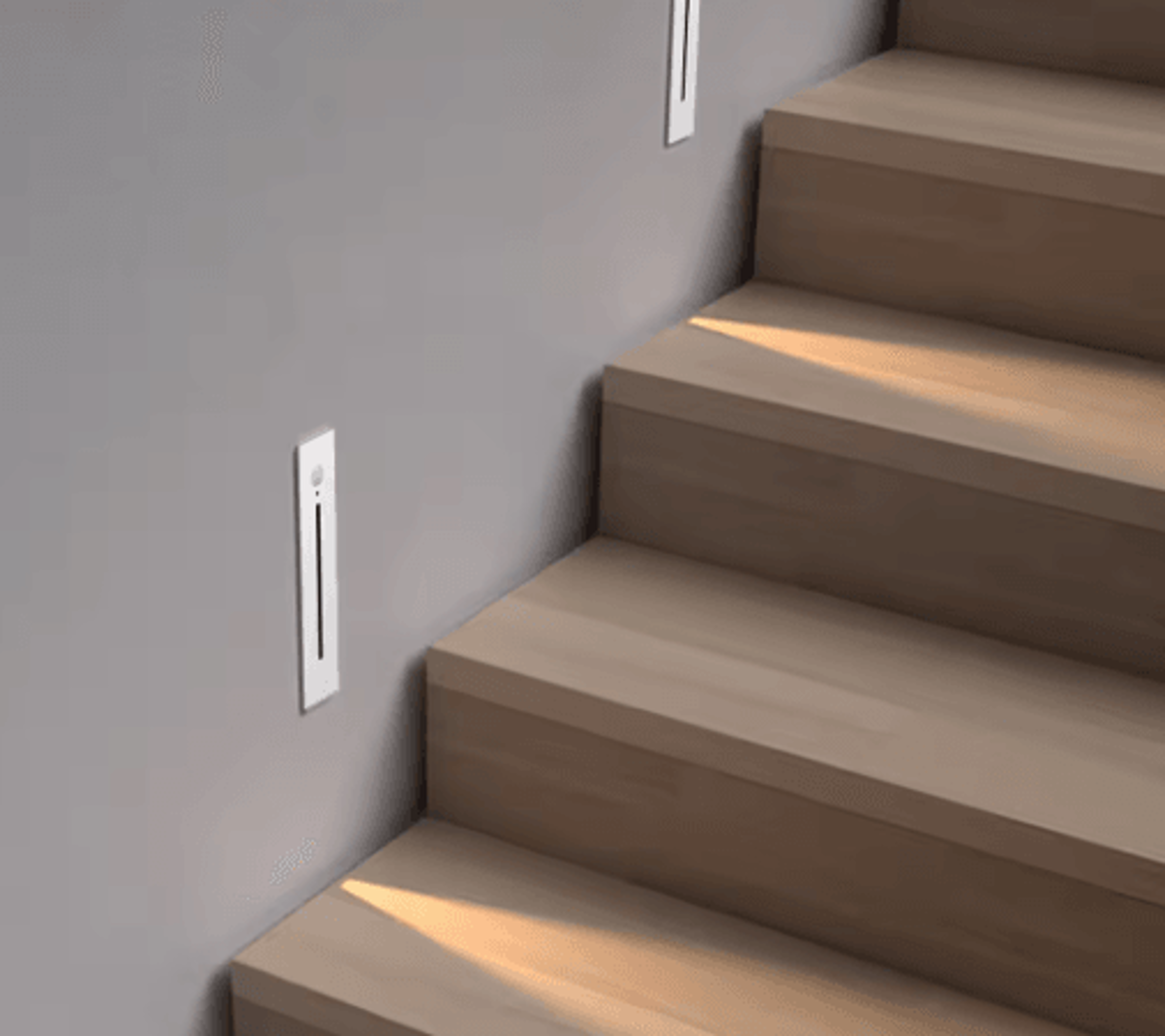 3W Smart LED Motion Sensor Stair Light  Recessed Wall Night Lamp 0