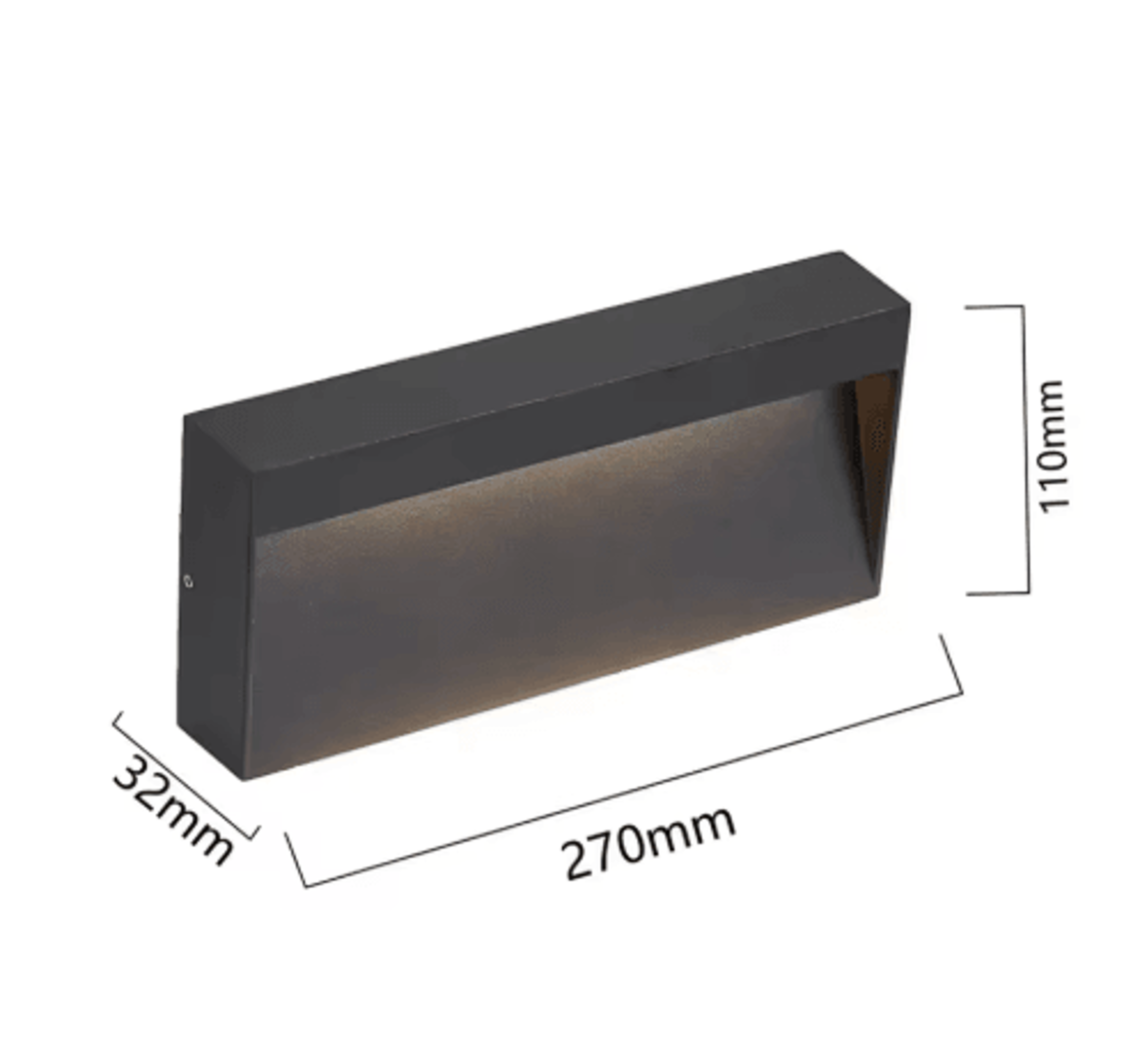 Waterproof Outdoor LED Wall Light  Surface Mounted Step Lamp For Garage And Entrance 8