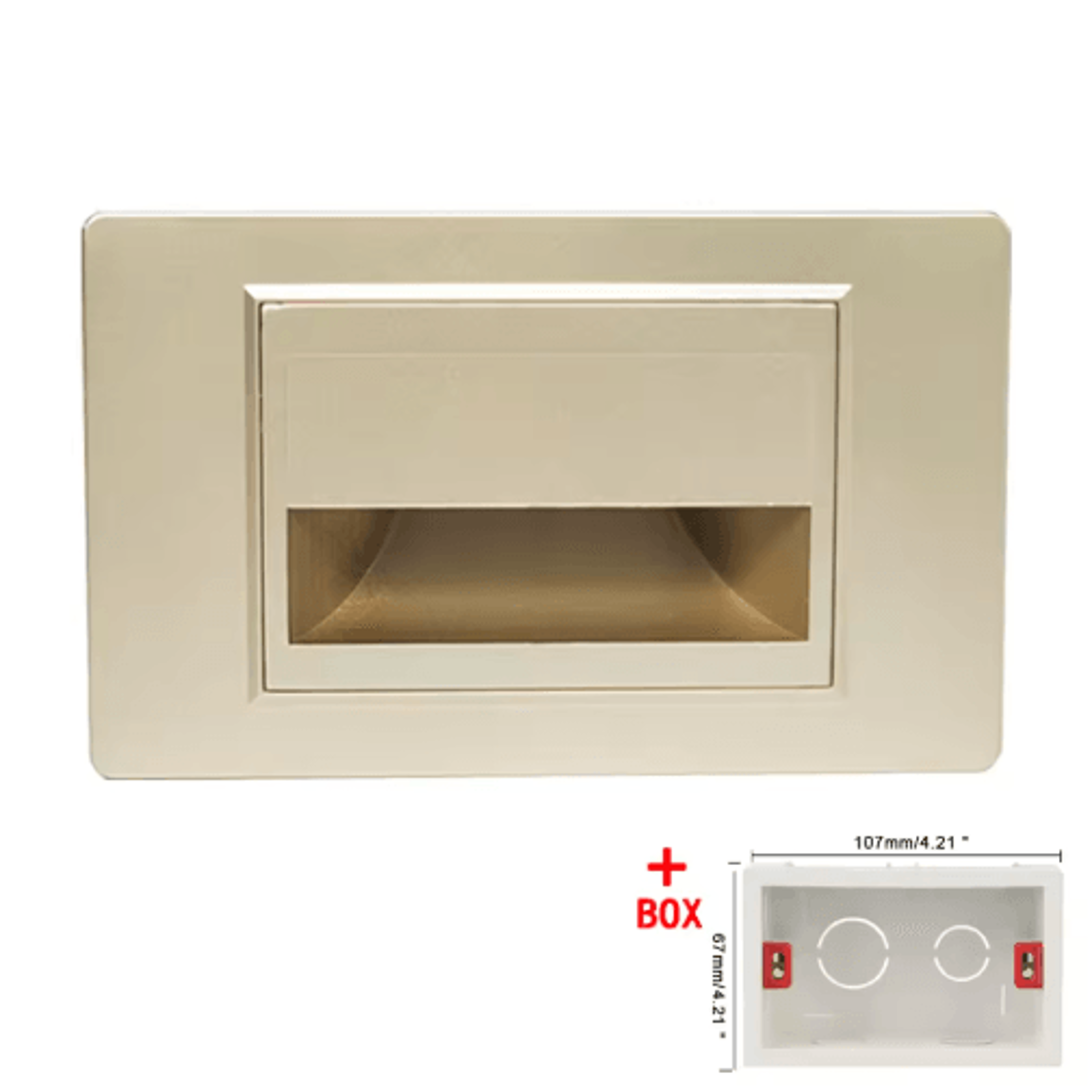 PIR Motion Sensor LED Step Light  Recessed Wall Night Lamp For USEU 503 Box 1