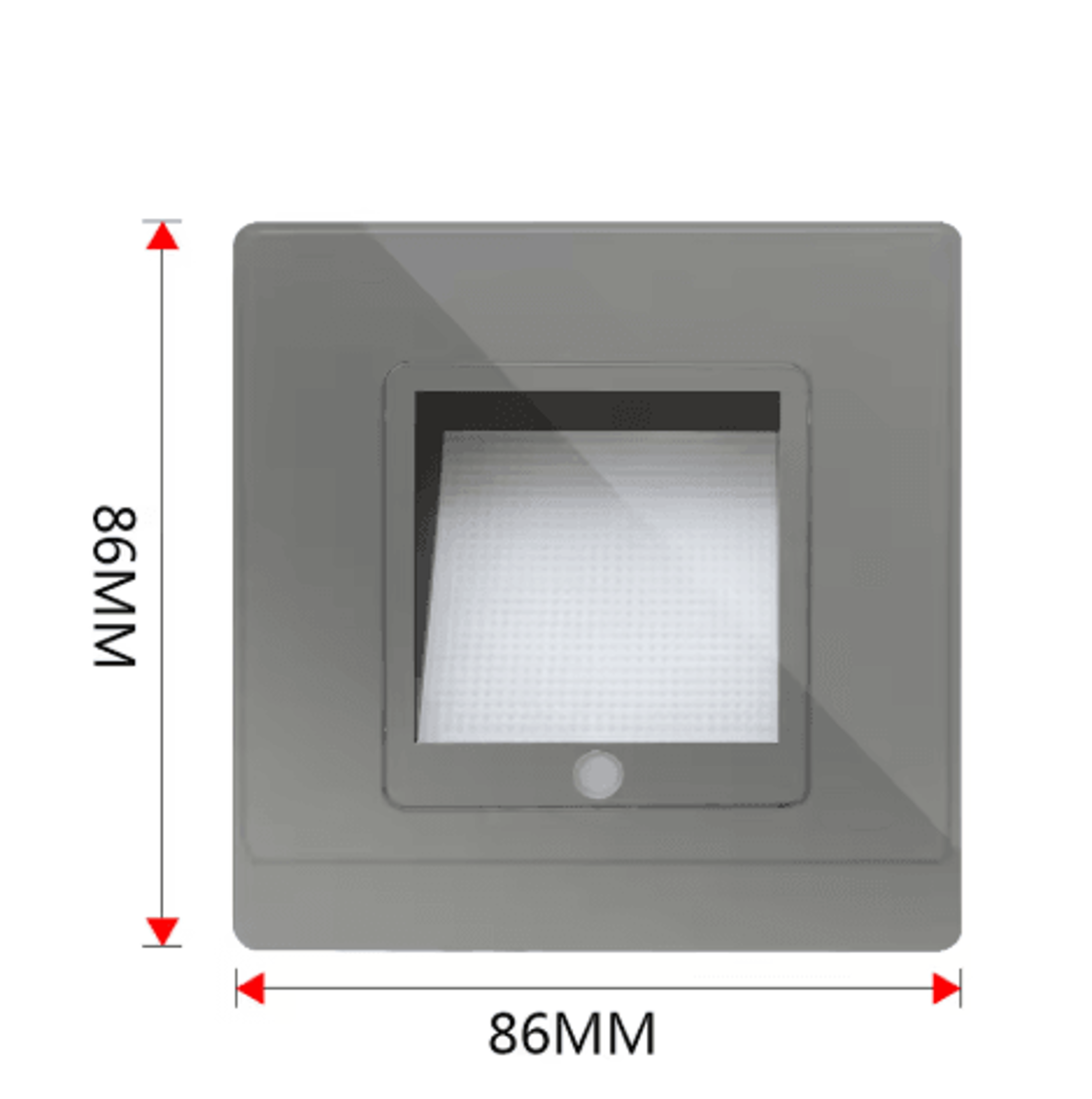 LED Radar Motion Sensor Stair Light  Recessed Wall Night Lamp For Bedroom 8