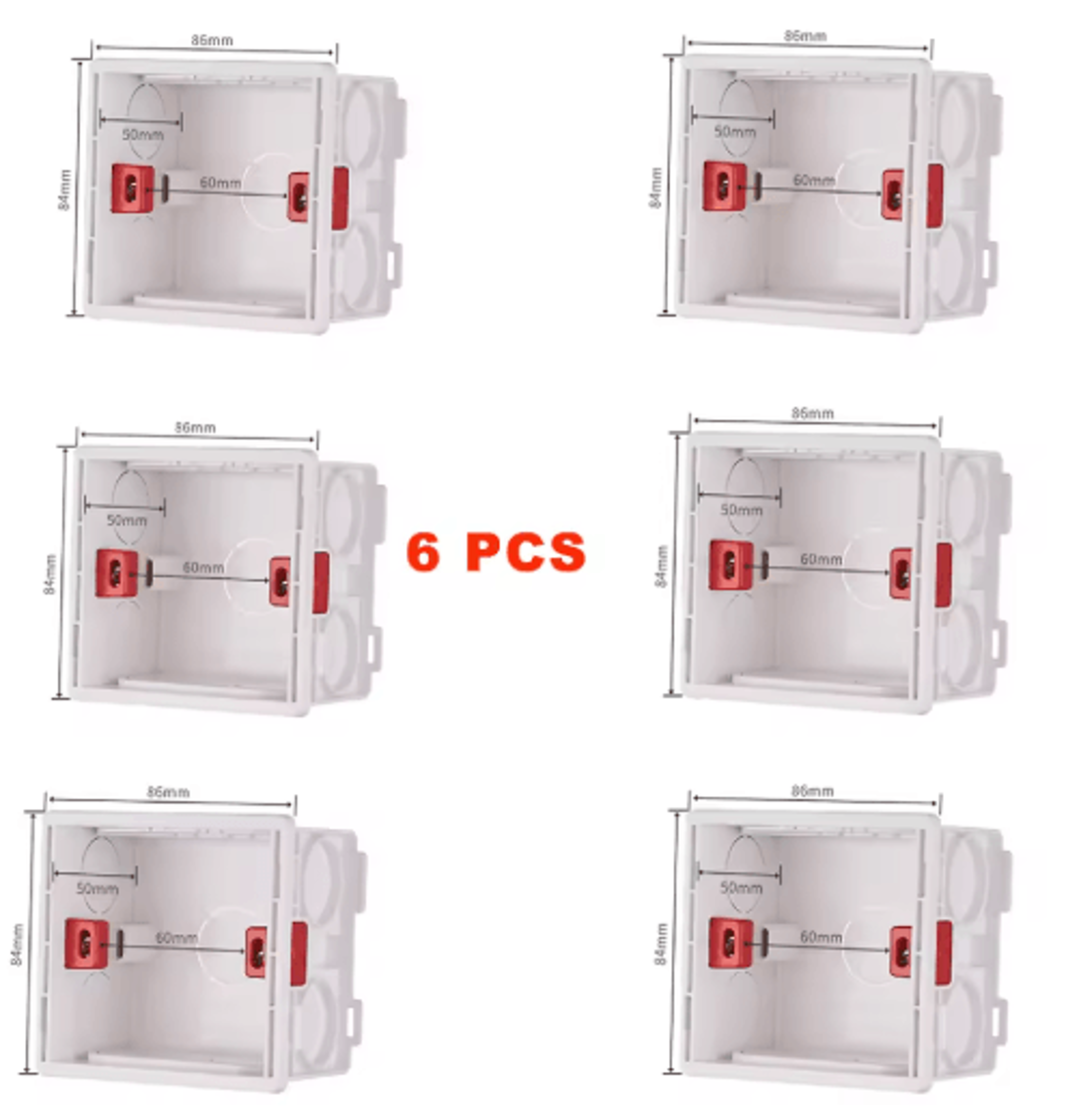 86 Type Electrical Wall Box  Recessed Switch And Socket Mounting Box 2