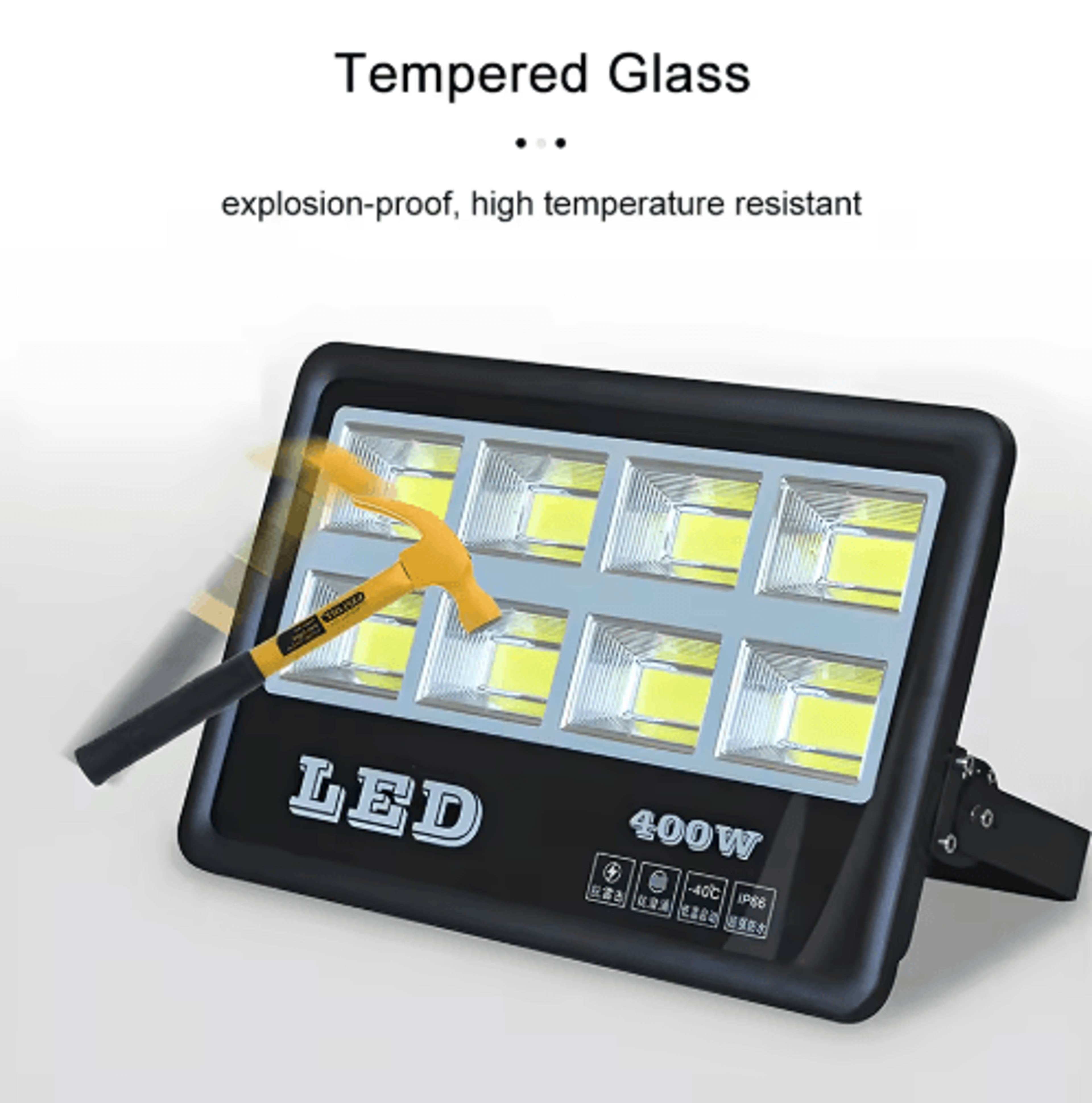 200W300W LED Outdoor Floodlight  IP66 Waterproof HighPower Spotlight 10