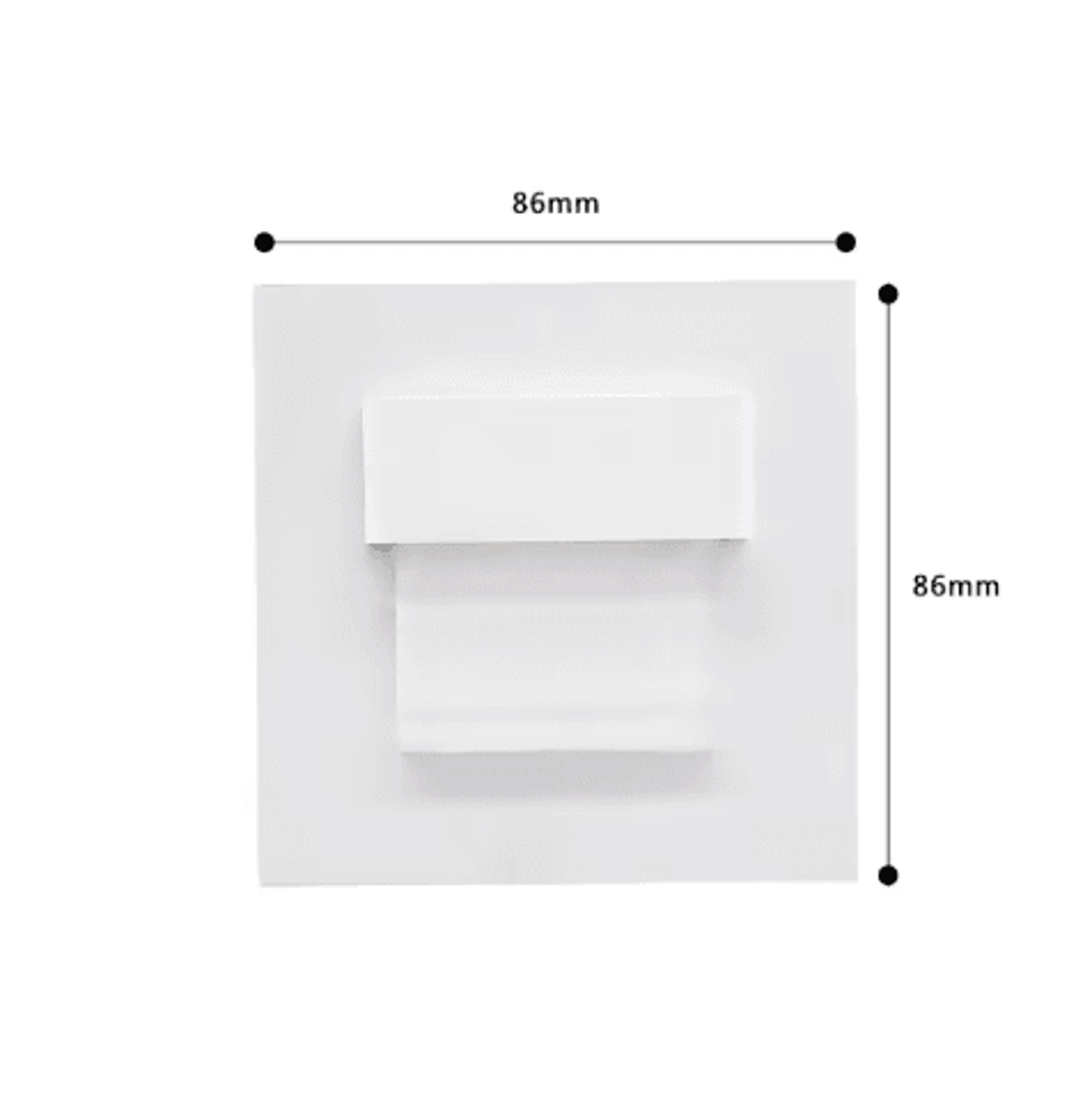 Recessed LED Stair Light  Motion Sensor Wall Lamp With Mounting Box 16
