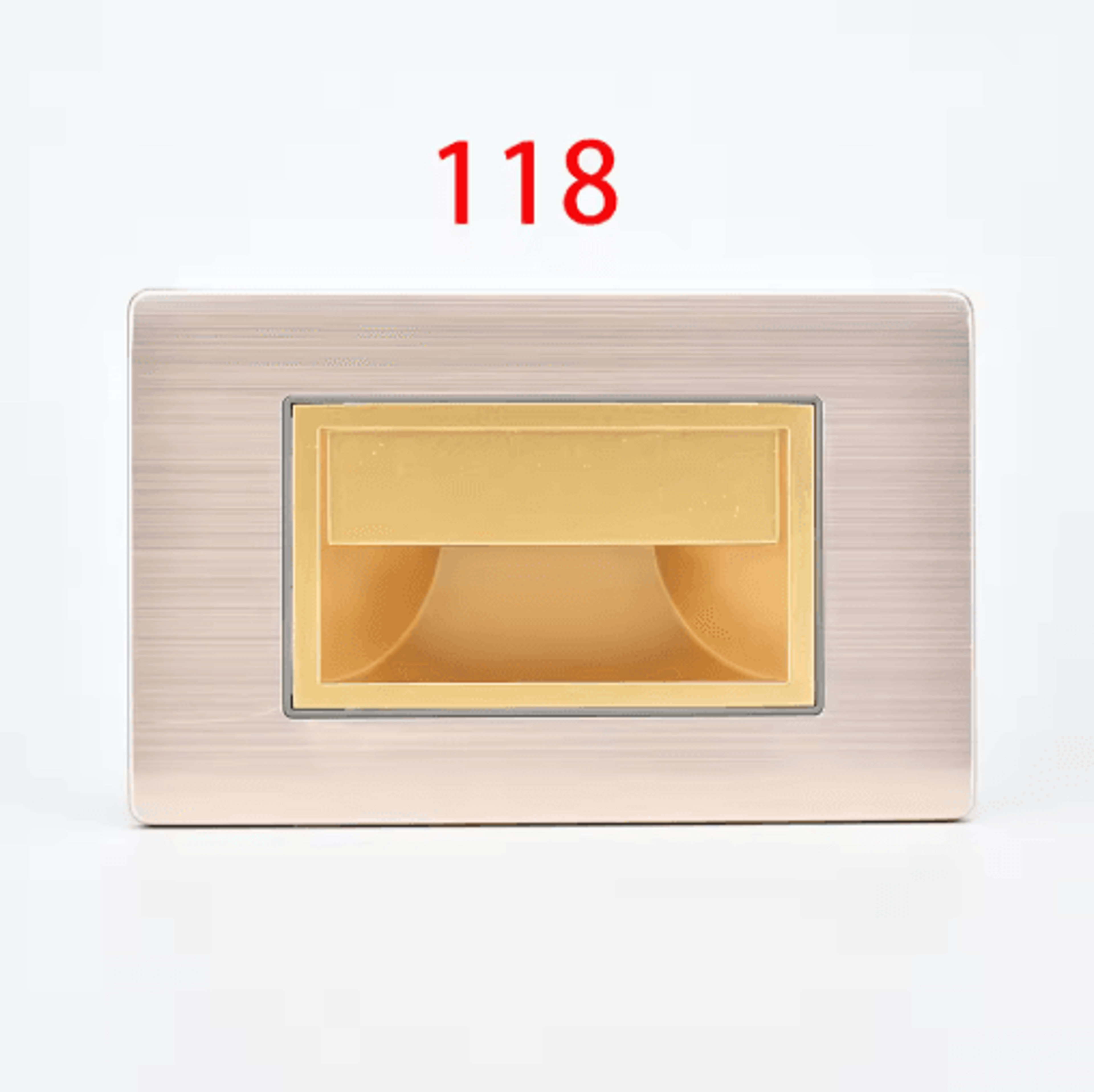 Recessed LED Stair Wall Light 118 By 86mm Indoor Night Lamp For US Standard Mounting 3